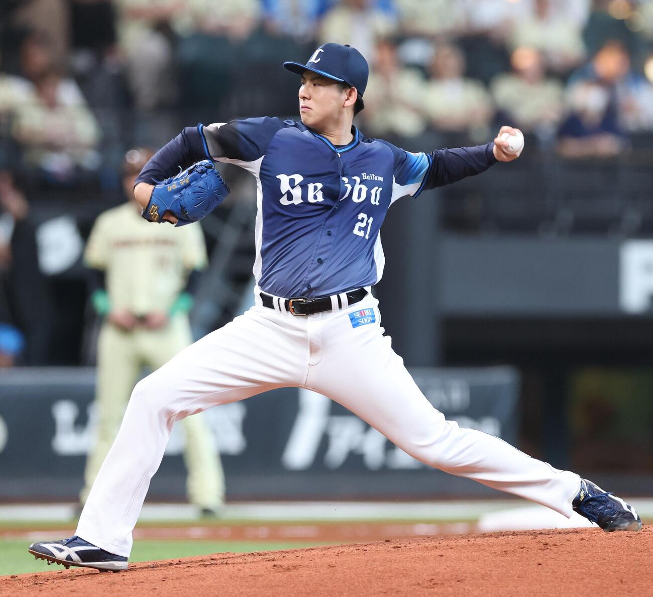 日本ハム対西武　西武先発の武内夏暉（撮影・黒川智章）