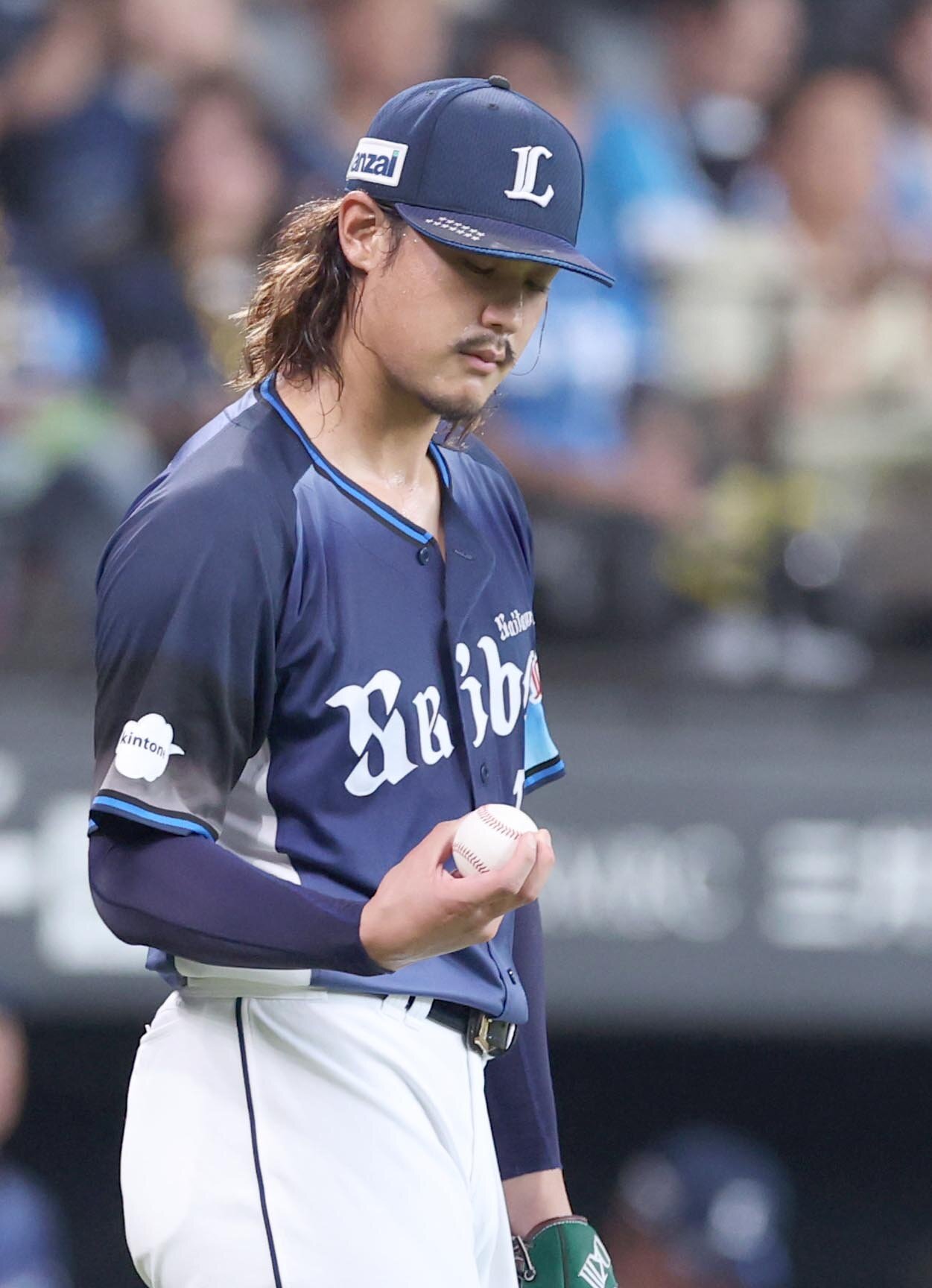 日本ハム対西武　2回裏、失点し渋い表情の高橋光成（撮影・黒川智章）