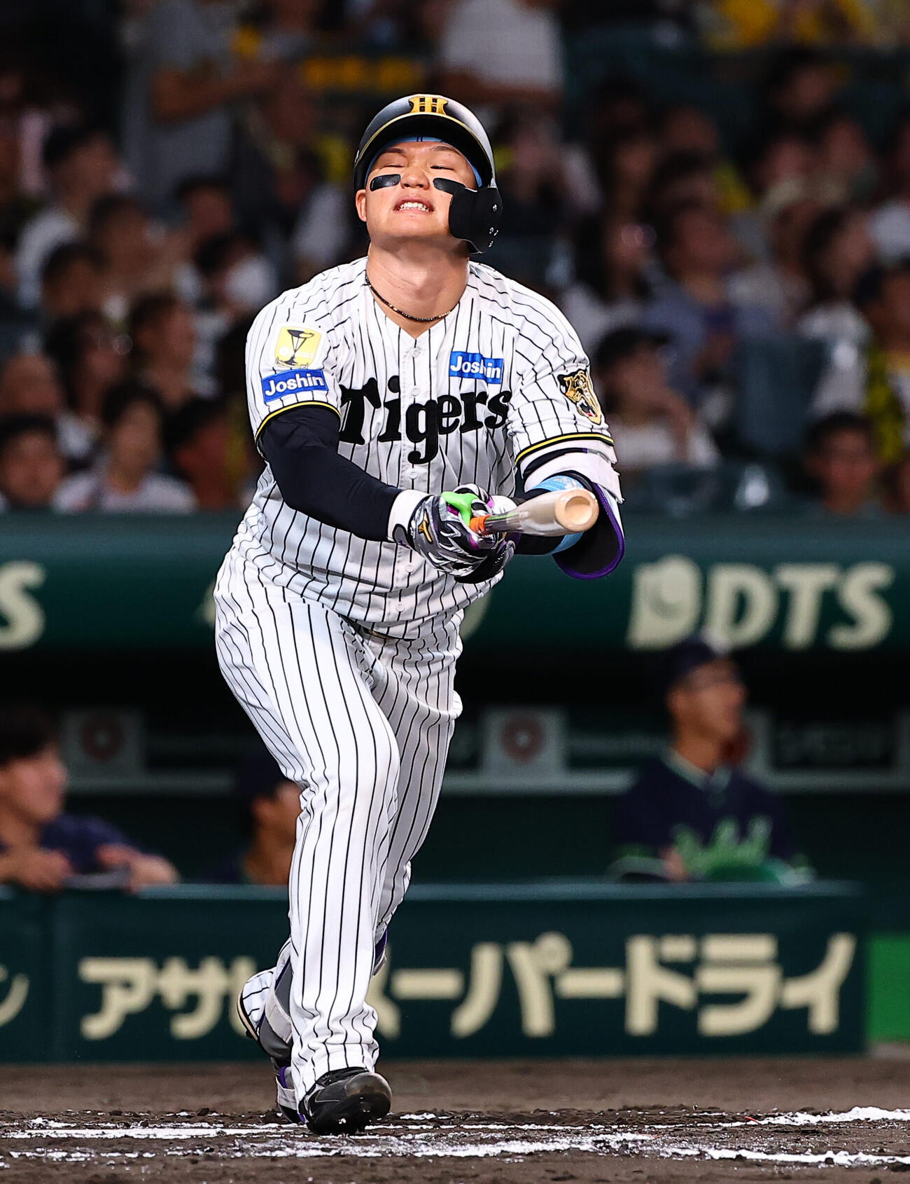 阪神対ヤクルト　7回裏阪神無死、森下翔太は安打を放つ（撮影・上田博志）