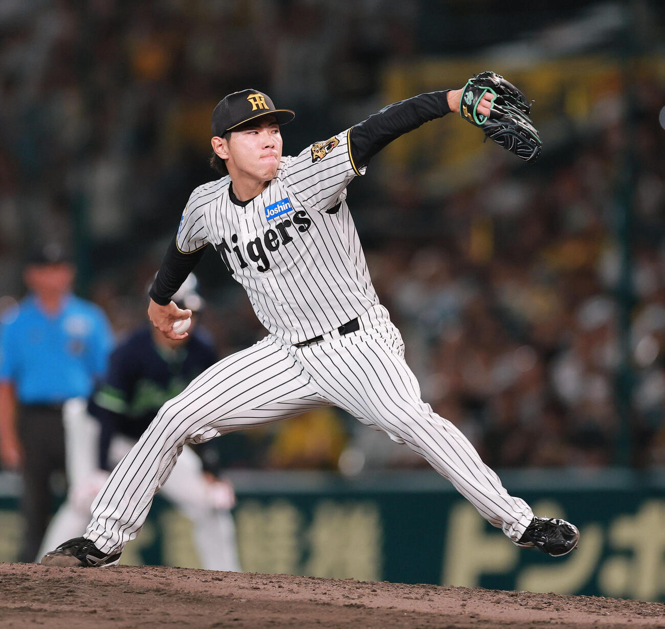 阪神対ヤクルト　8回表に登板する阪神工藤泰成（撮影・上山淳一）