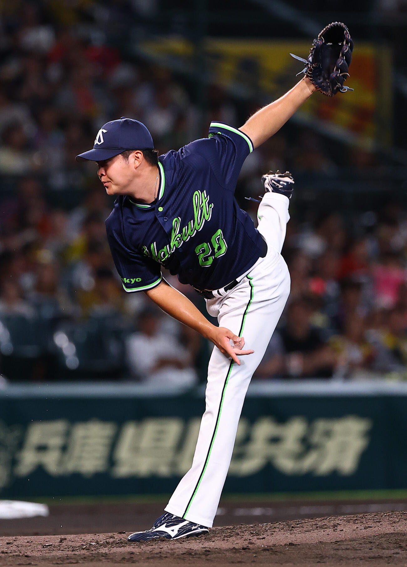 阪神対ヤクルト　ヤクルト先発の松本健吾（撮影・上田博志）