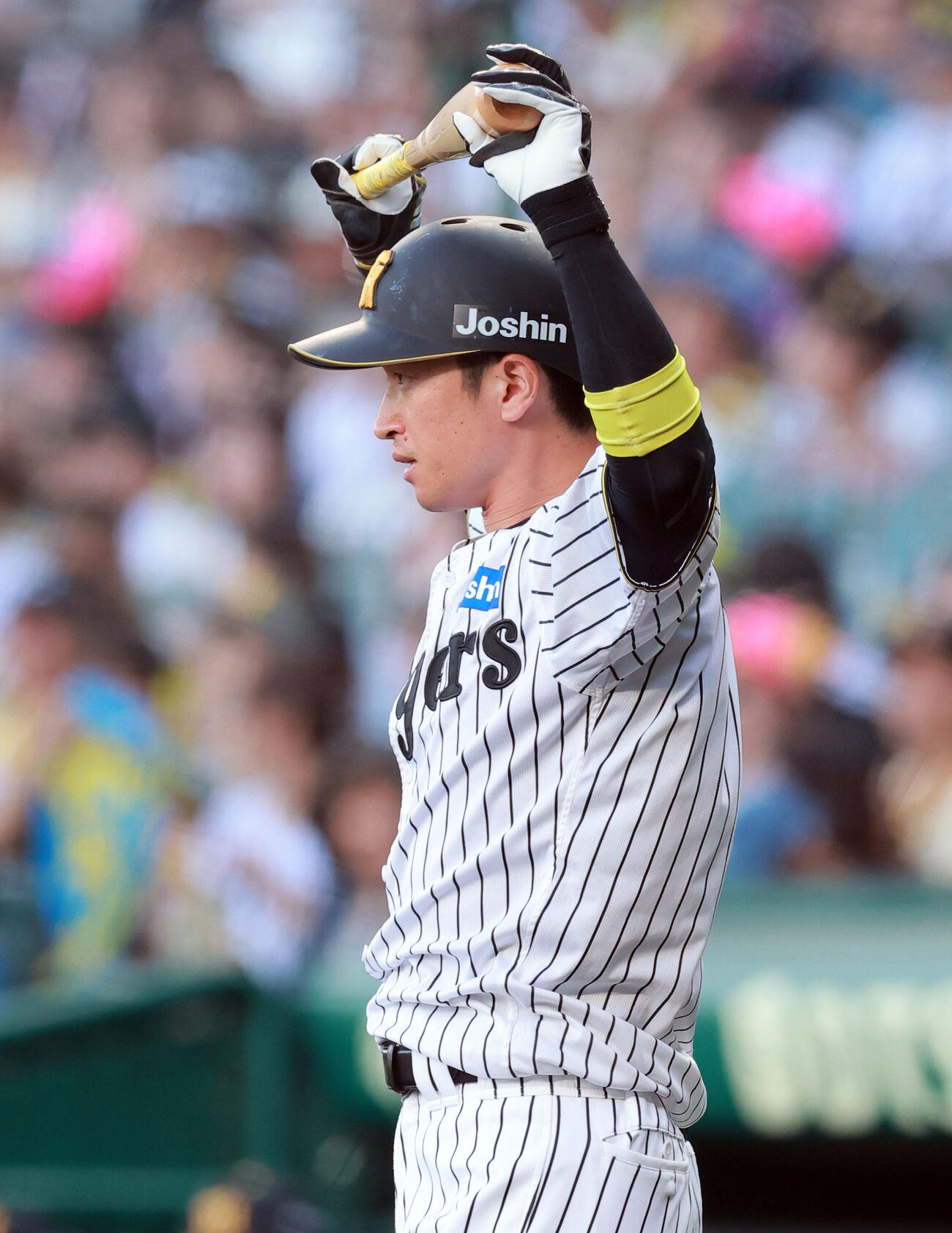 阪神対ヤクルト　1回裏阪神無死、近本光司打席に向かう（撮影・上山淳一）