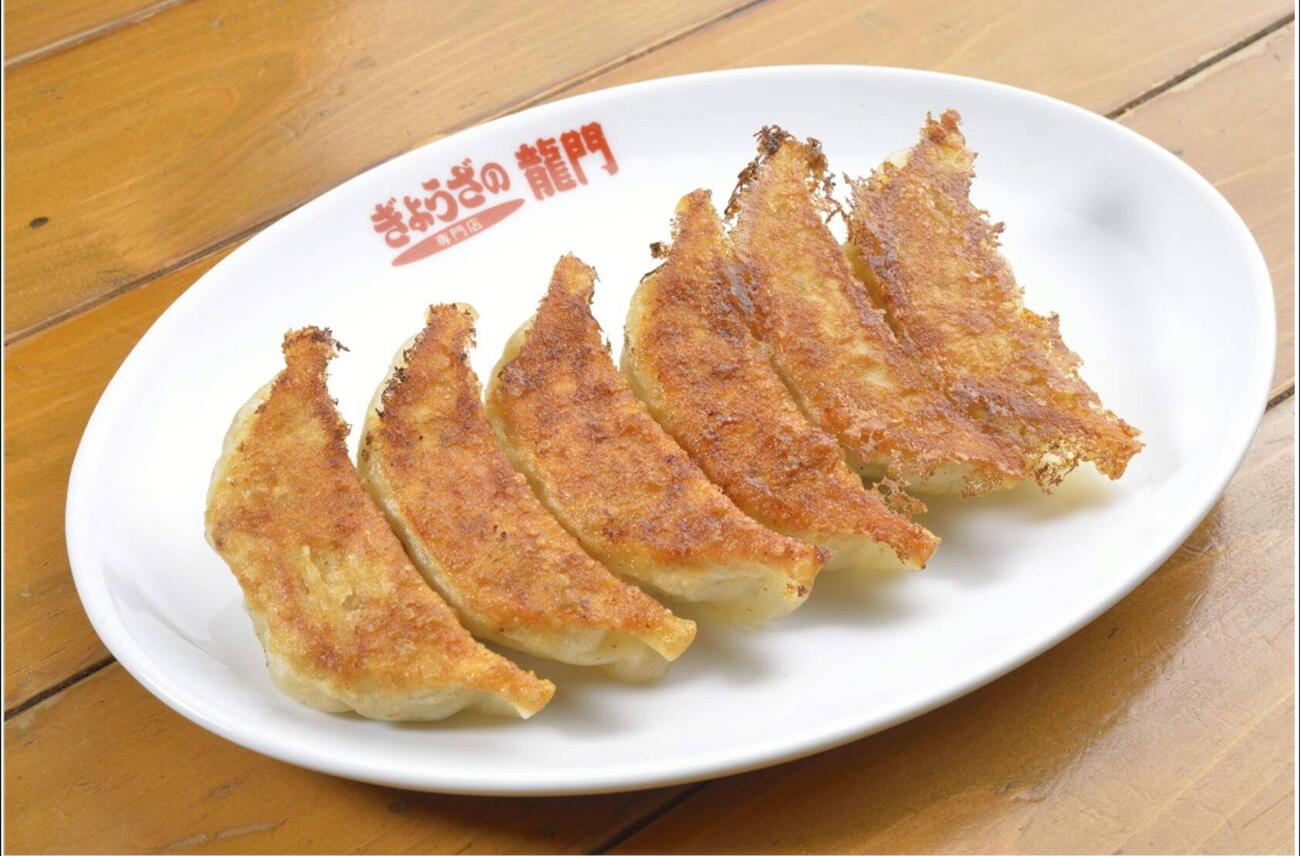 宇都宮の名店「ぎょうざの龍門」のギョーザ