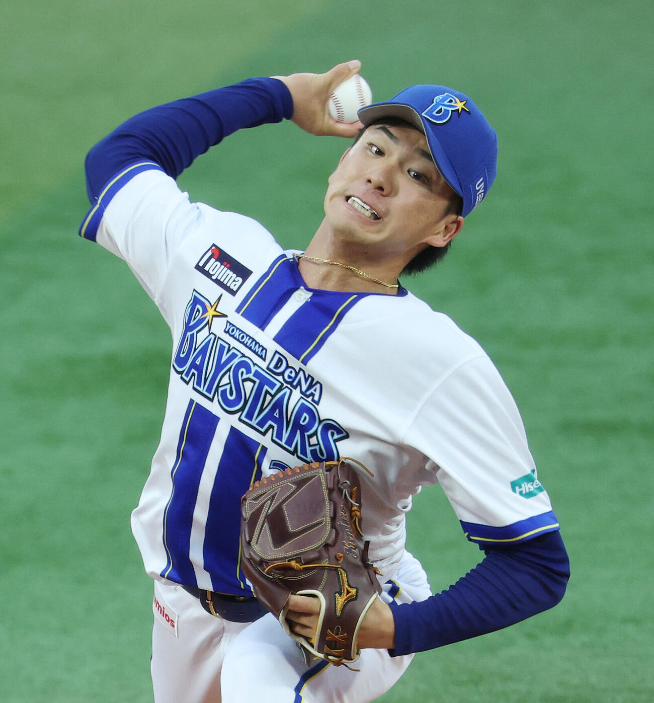 DeNA対巨人　DeNA先発の篠木健太郎（撮影・宮地輝）