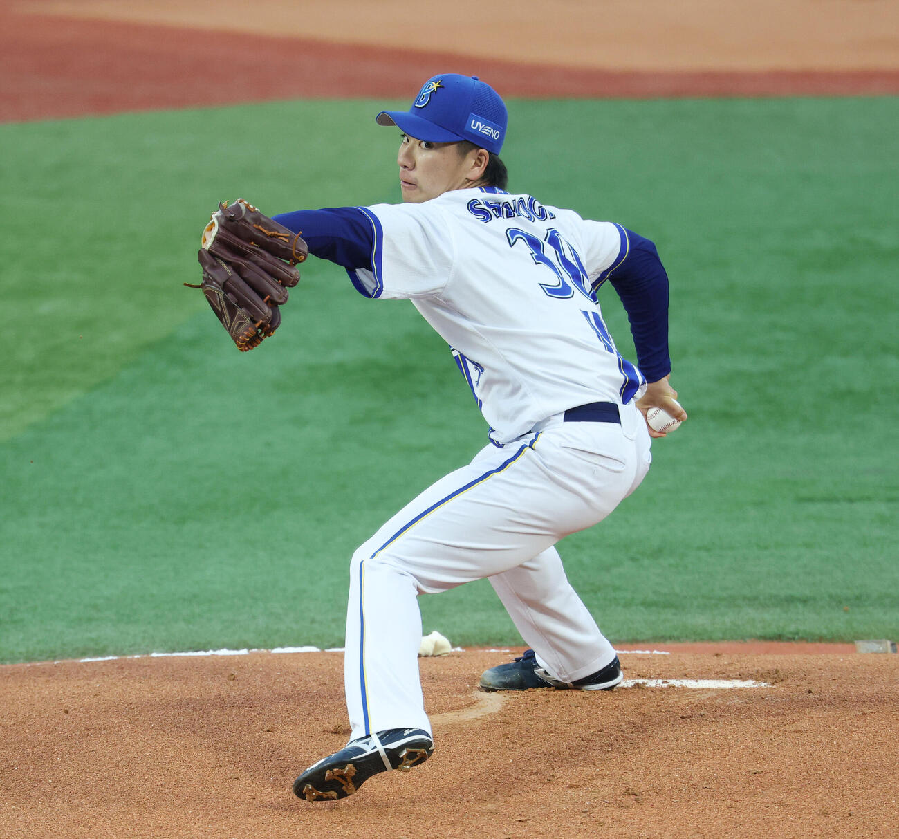 DeNA対巨人　DeNA先発の篠木健太郎（撮影・宮地輝）