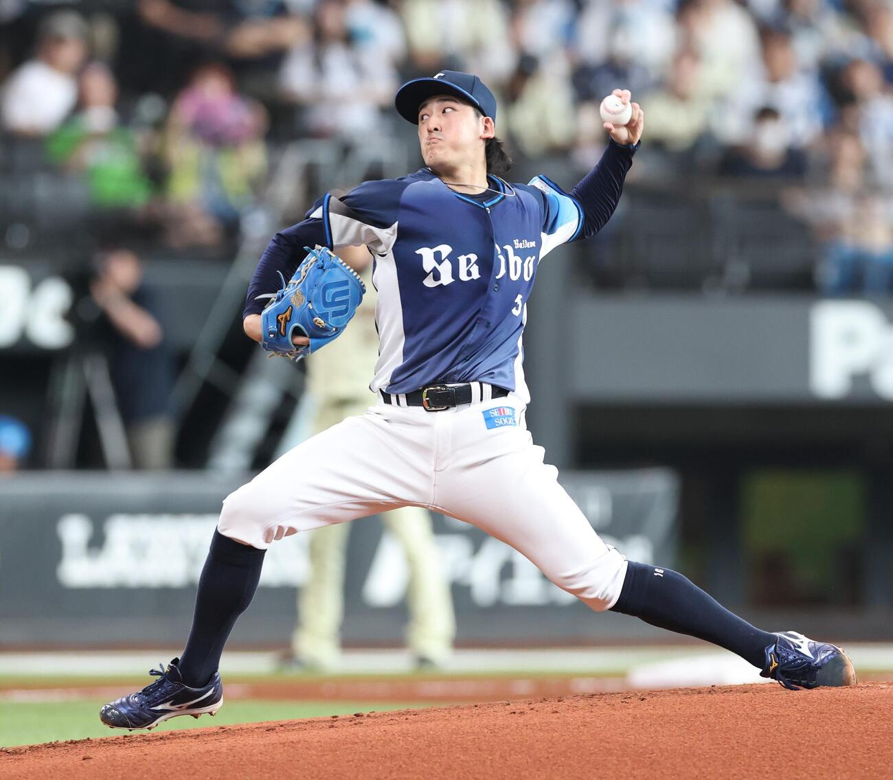 日本ハム対西武　西武先発の隅田知一郎（撮影・黒川智章）