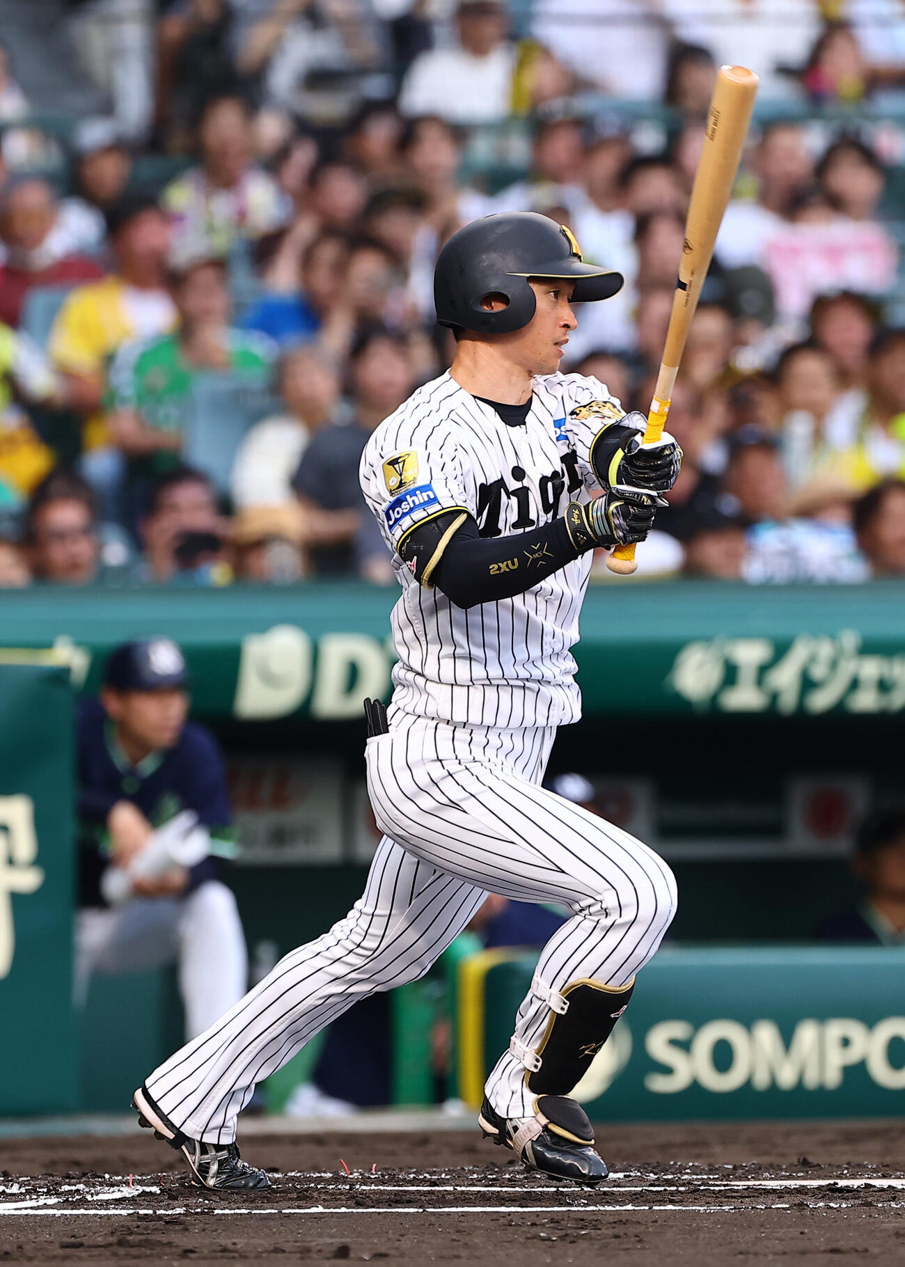 阪神対ヤクルト　1回裏阪神無死、近本光司は安打を放つ（撮影・上田博志）