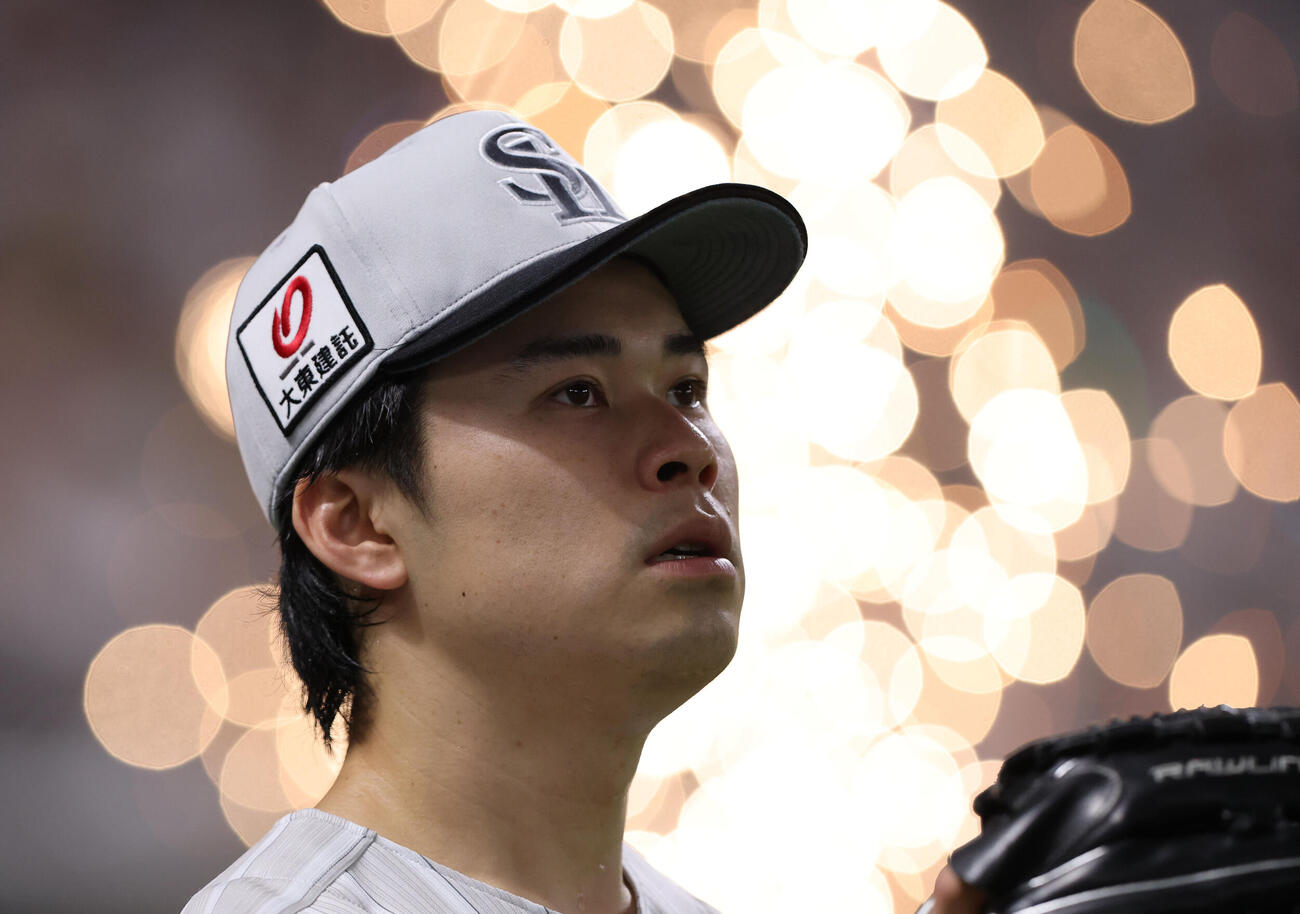 ソフトバンク対楽天　ソフトバンク先発の松本晴（撮影・梅根麻紀）