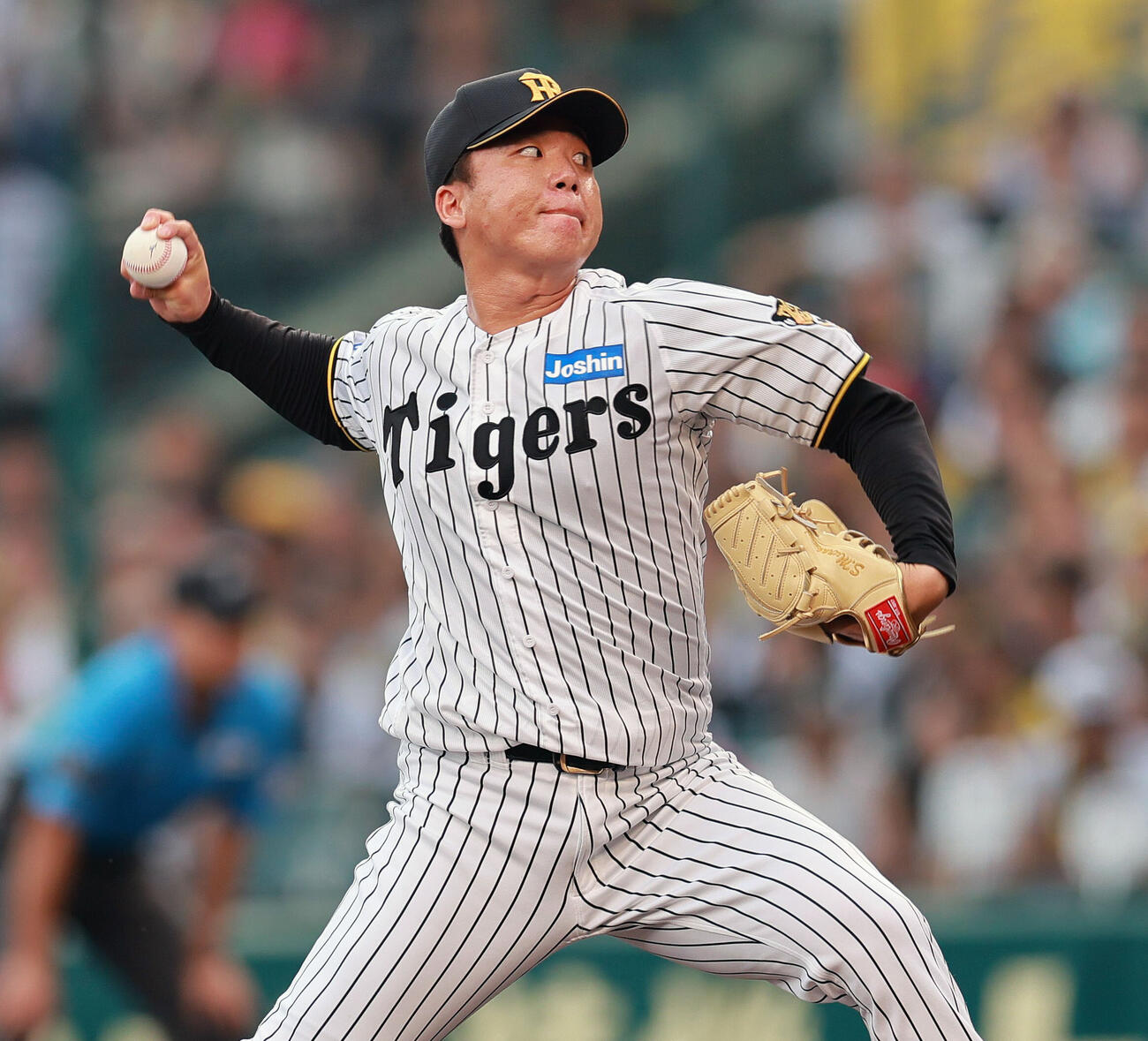 阪神対ヤクルト　阪神先発の村上頌樹（撮影・上山淳一）
