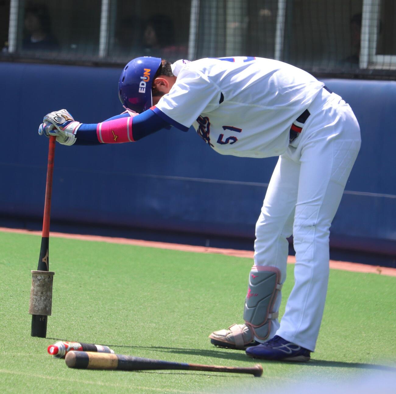 ファームDeNA戦　「6番DH」で約4カ月ぶりに実戦復帰した、中日上林誠知（撮影・中島麗）