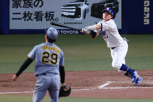 動画】中日村松開人、阪神高橋の完全投球を打ち砕く反撃の5号ソロ