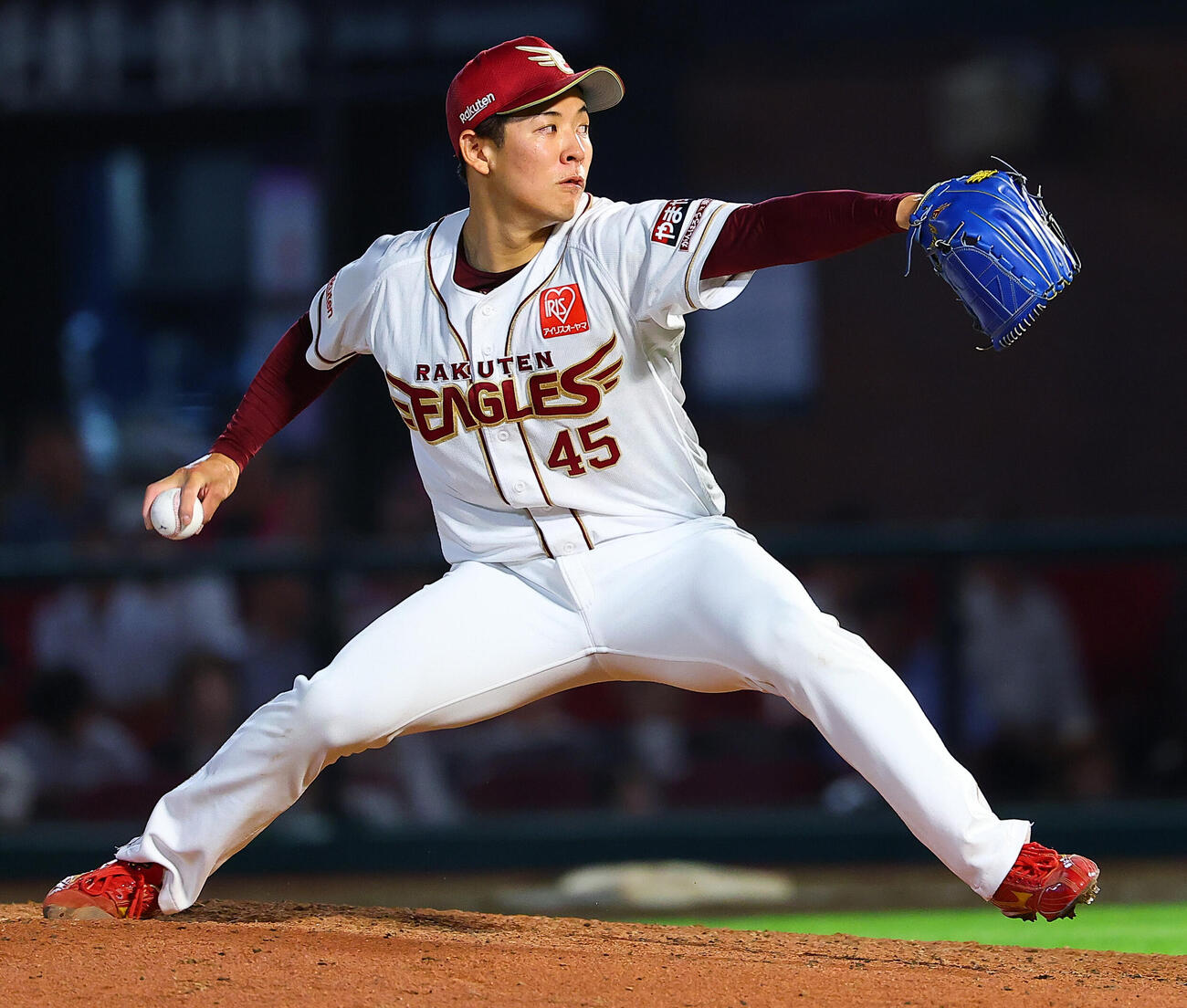 楽天対オリックス　力投する楽天九谷瑠（撮影・野上伸悟）