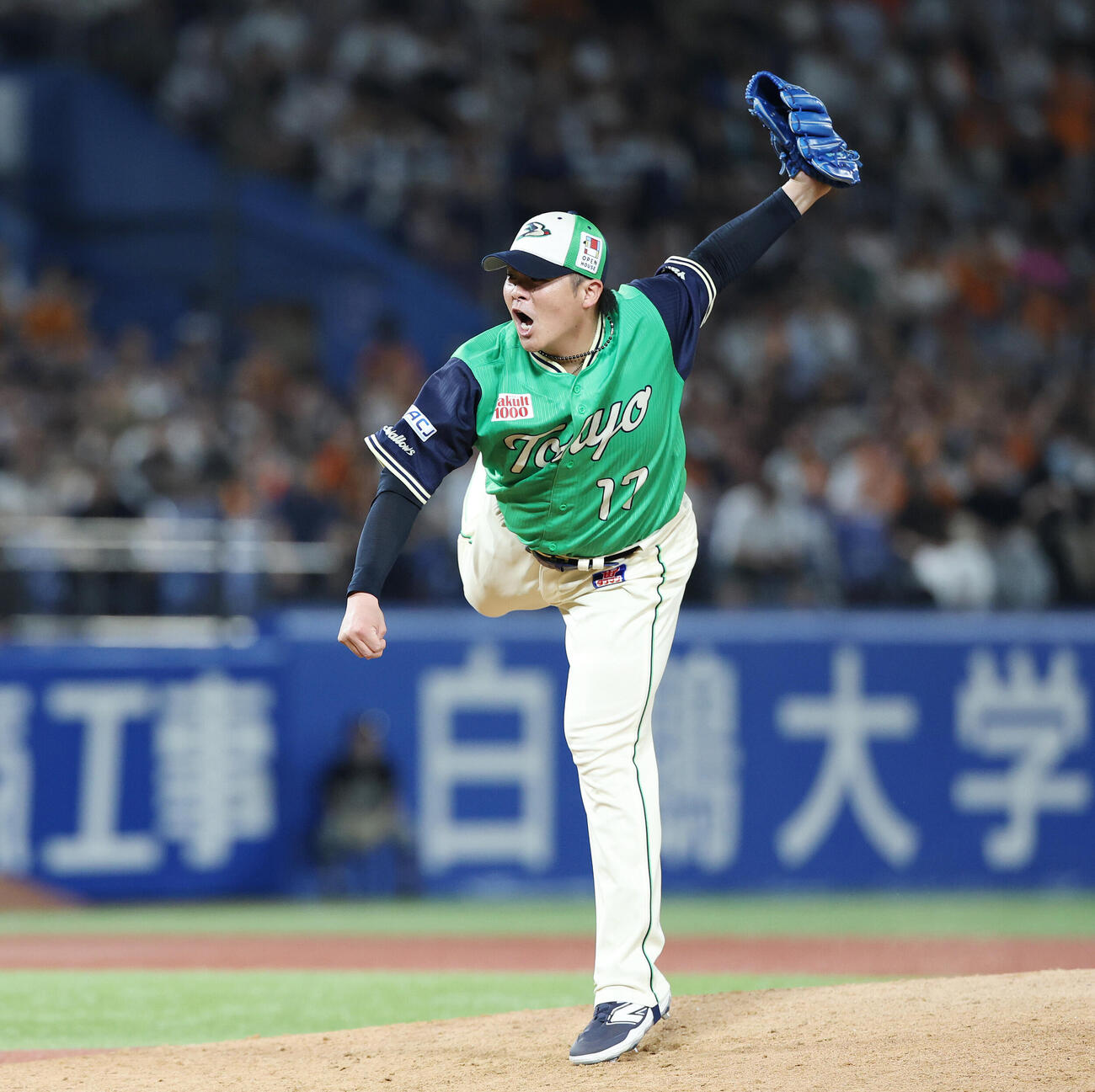 ヤクルト対巨人　ヤクルト2番手の清水昇（撮影・宮地輝）