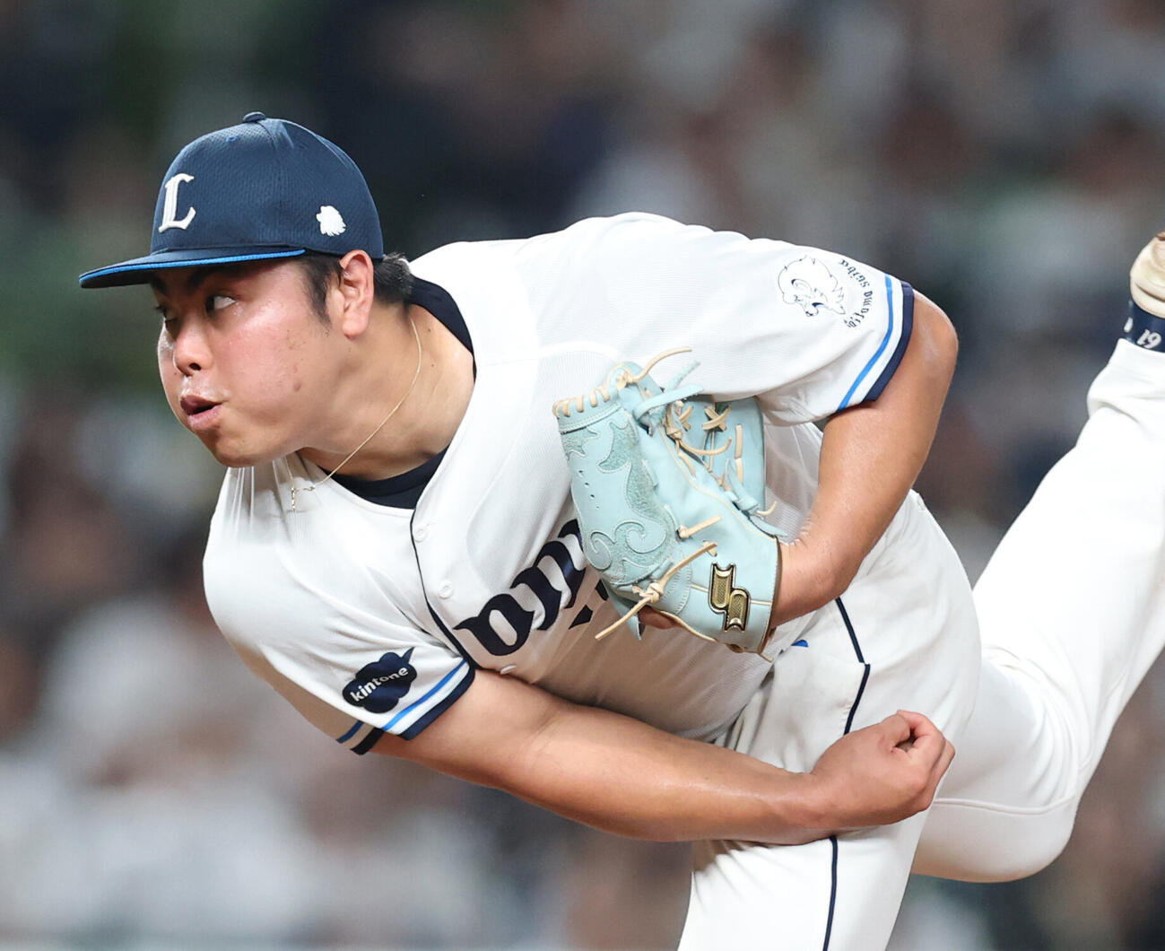 西武対ロッテ　6回、力投する平良海馬（撮影・増田悦実）