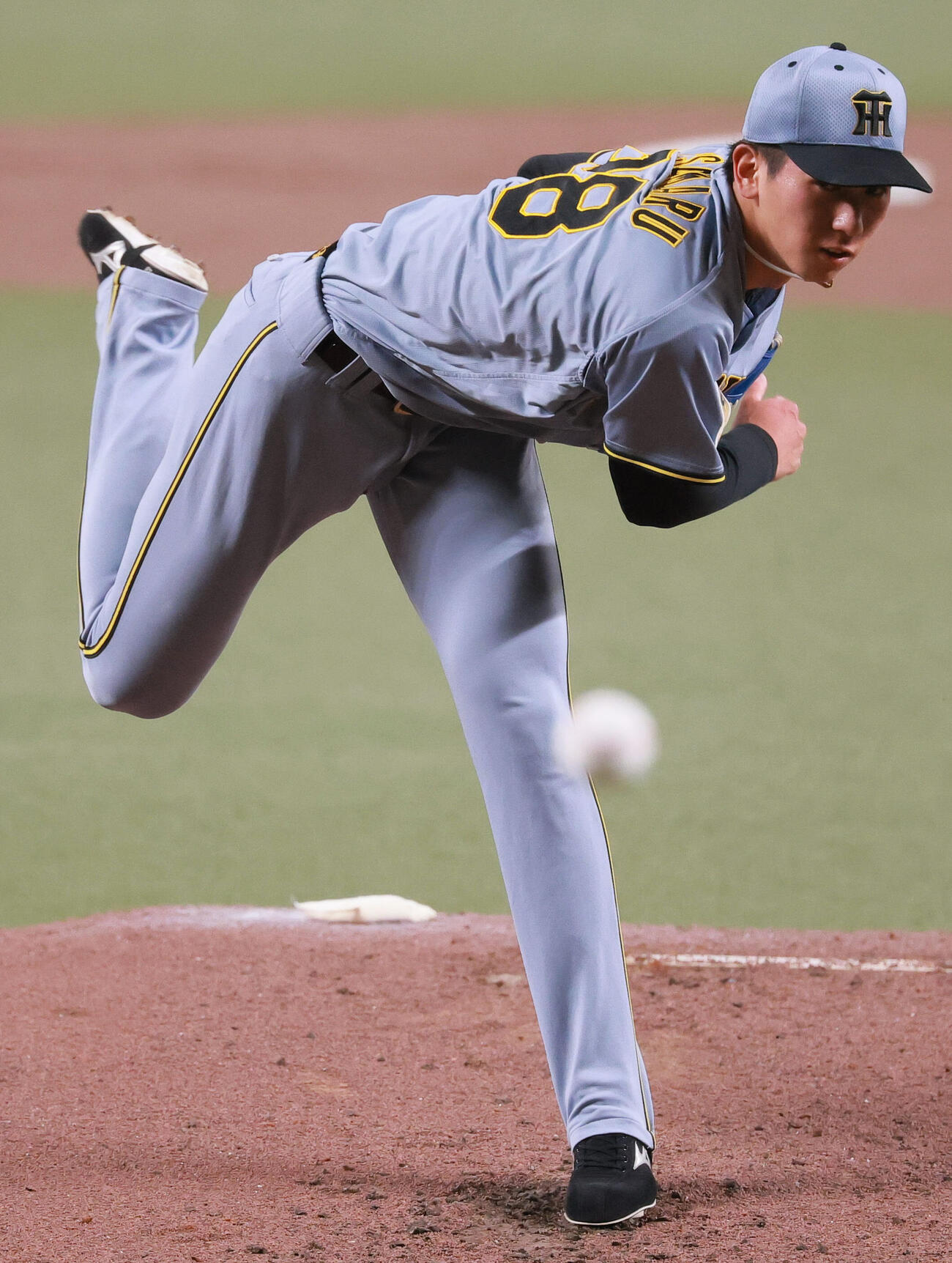 中日対阪神　阪神先発の今朝丸裕喜（撮影・上山淳一）