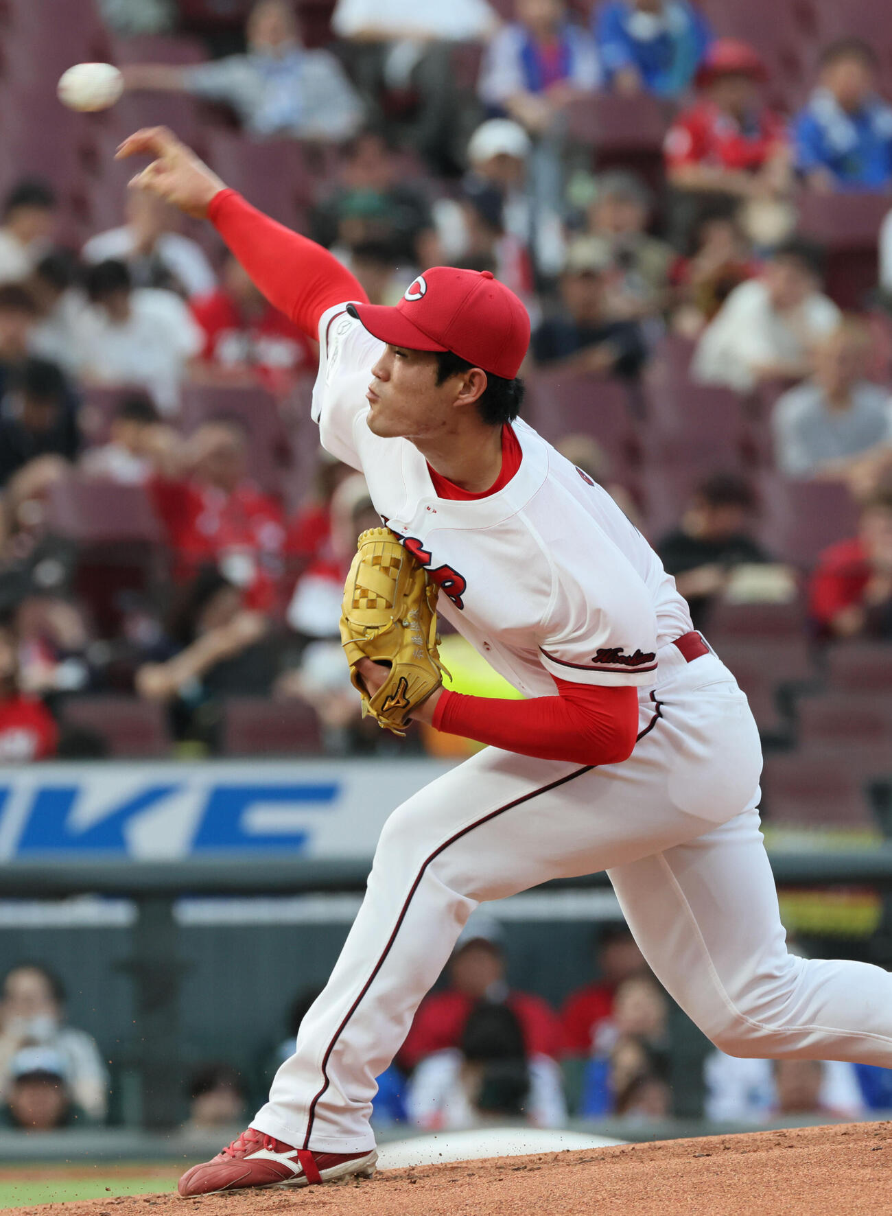 広島対DeNA　広島先発の斉藤優汰（撮影・加藤孝規）