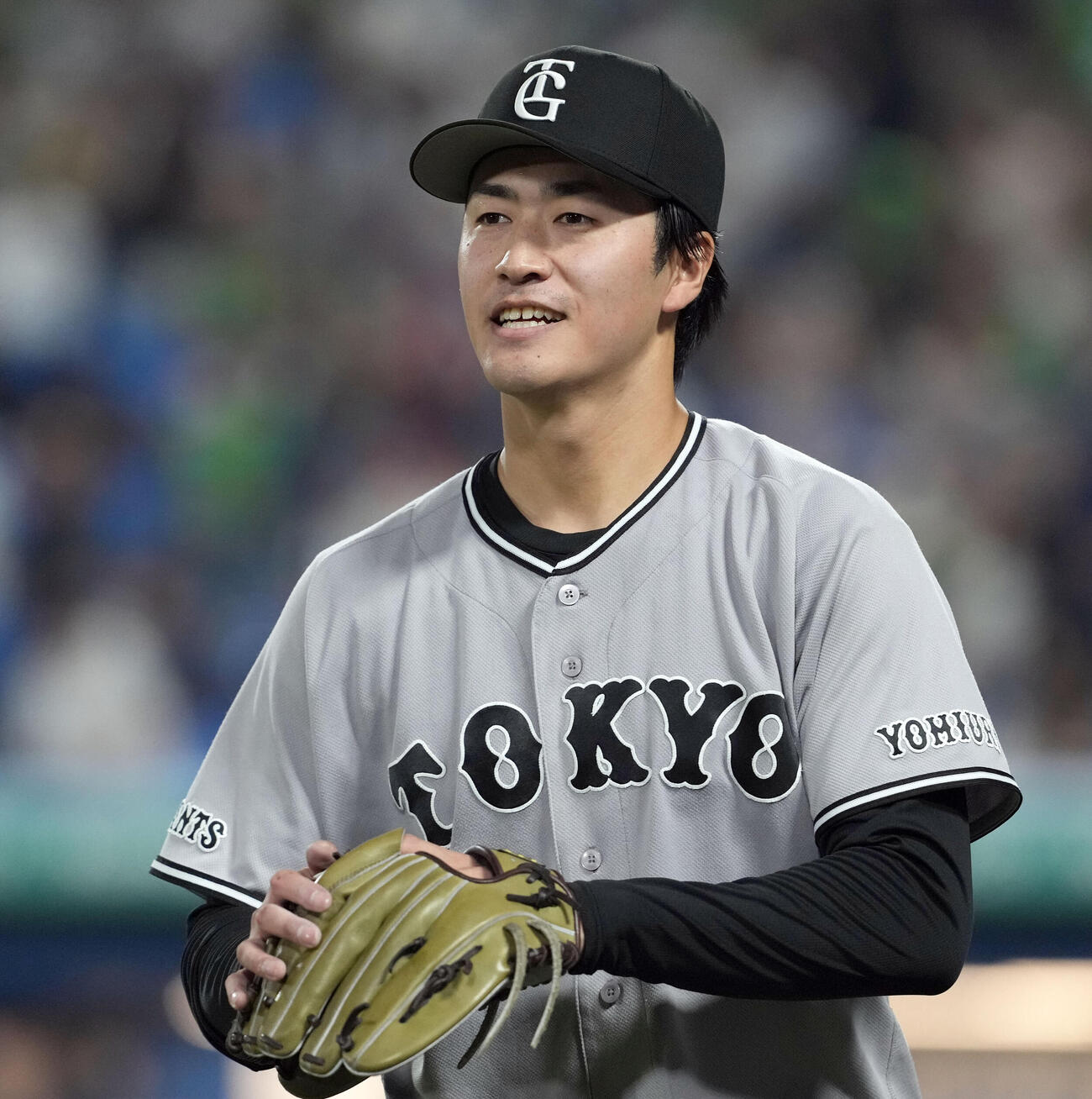 ヤクルト対巨人　7回を投げ、4安打1失点と好投した巨人の先発西舘勇陽（撮影・たえ見朱実）