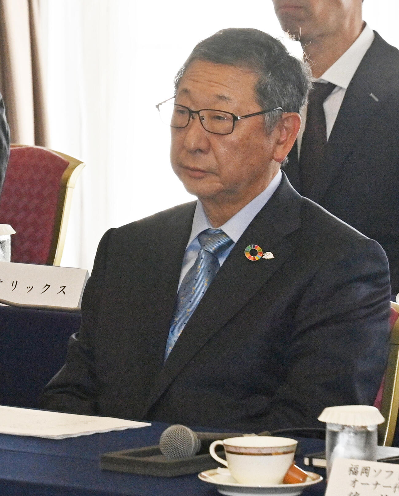 プロ野球オーナー会議に臨む西武の後藤高志オーナー　（代表撮影）