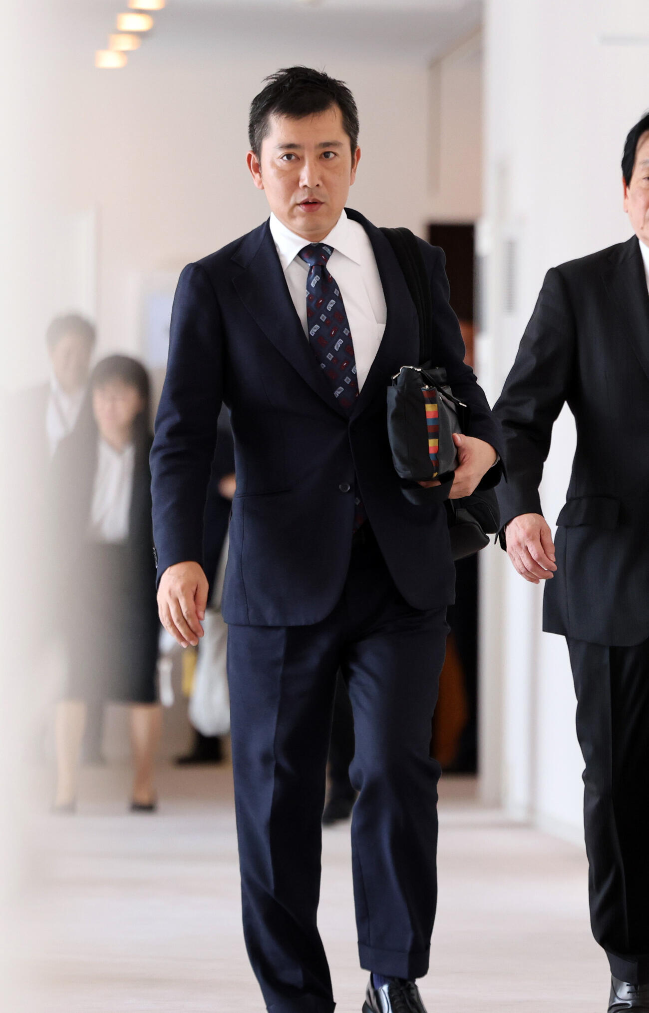 オーナー会議に出席した広島松田一宏オーナー代行（撮影・浅見桂子）