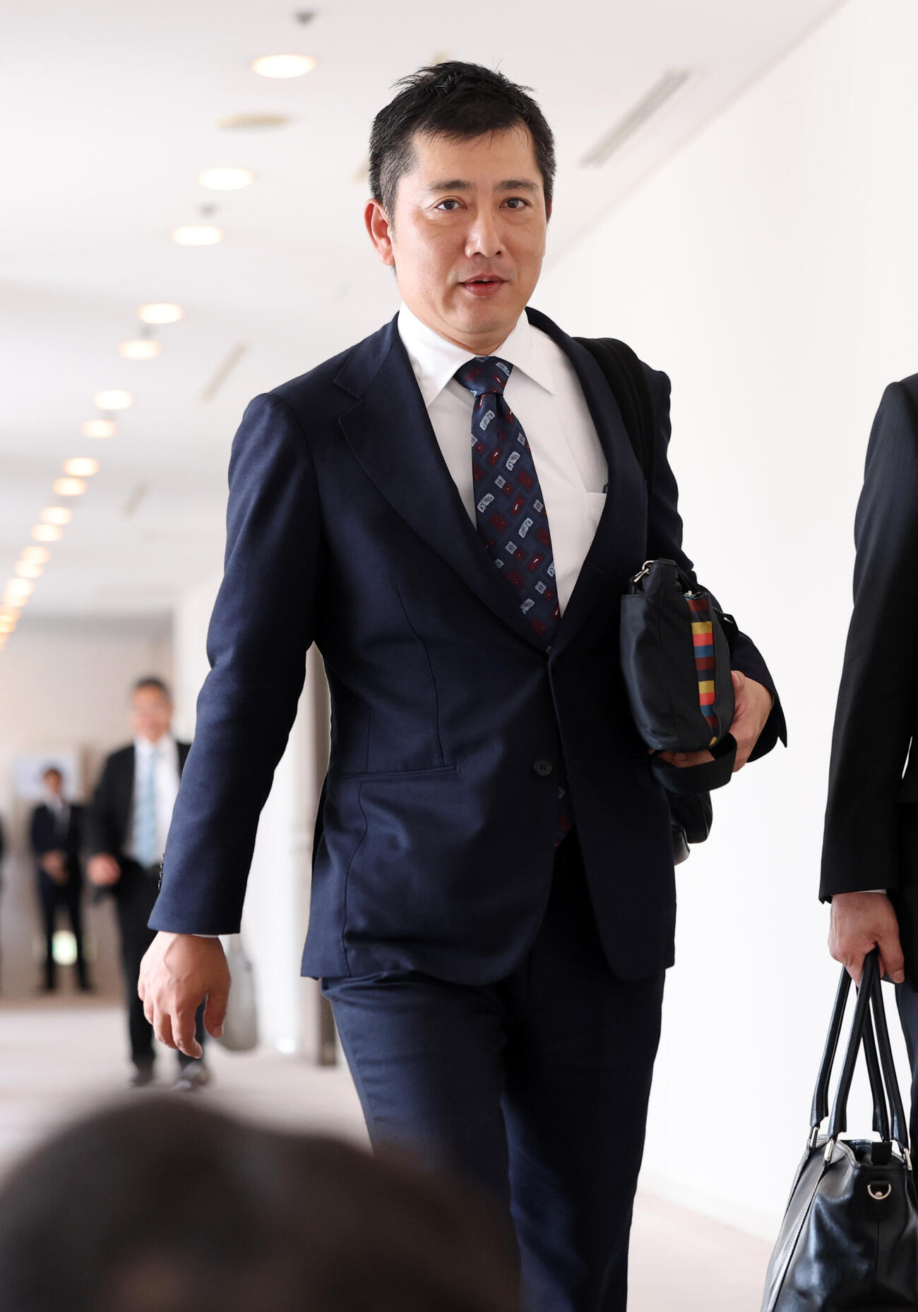 オーナー会議に出席した広島松田一宏オーナー代行（撮影・浅見桂子）