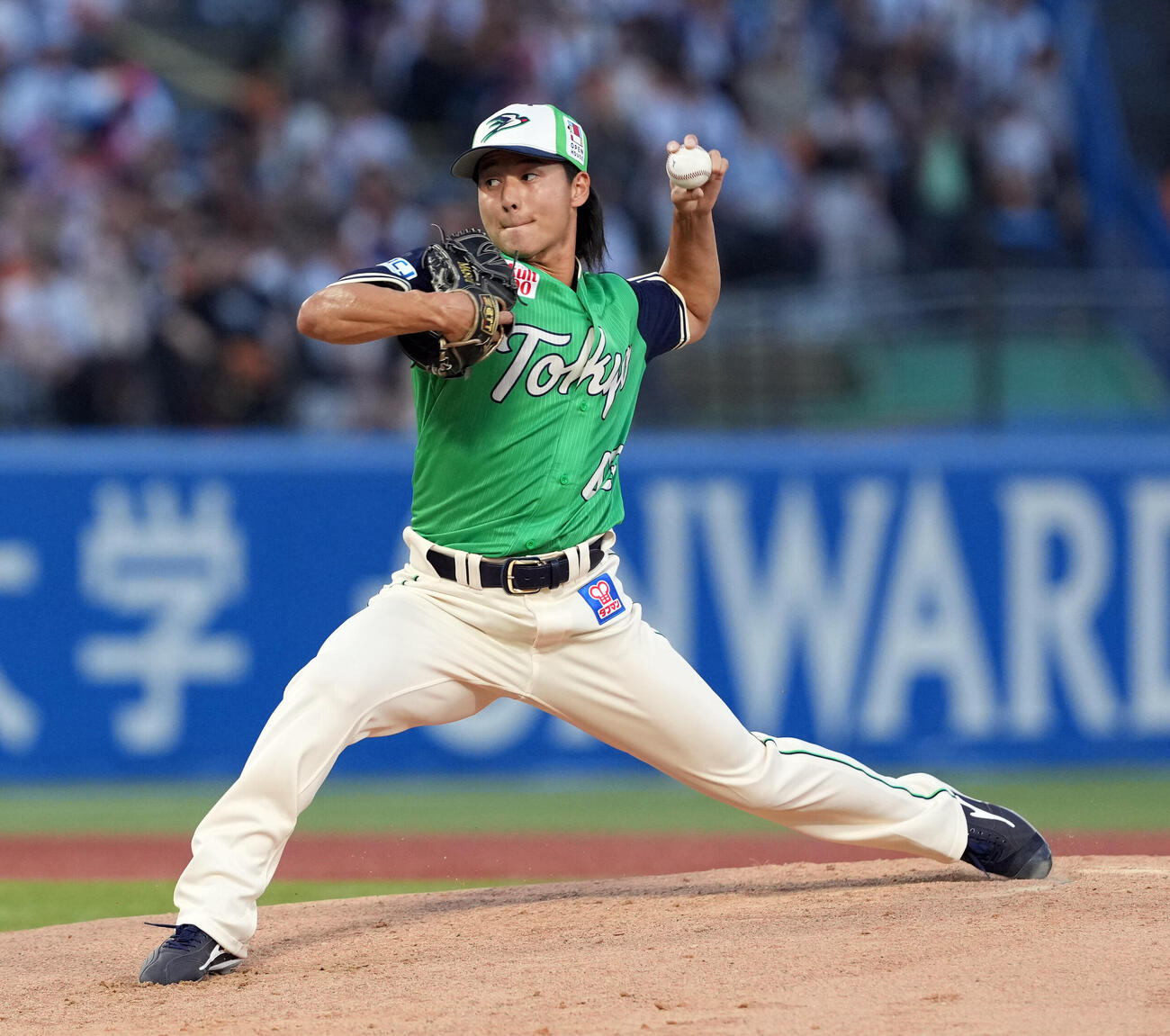 ヤクルト対巨人　ヤクルトの先発増居翔太（撮影・たえ見朱実）