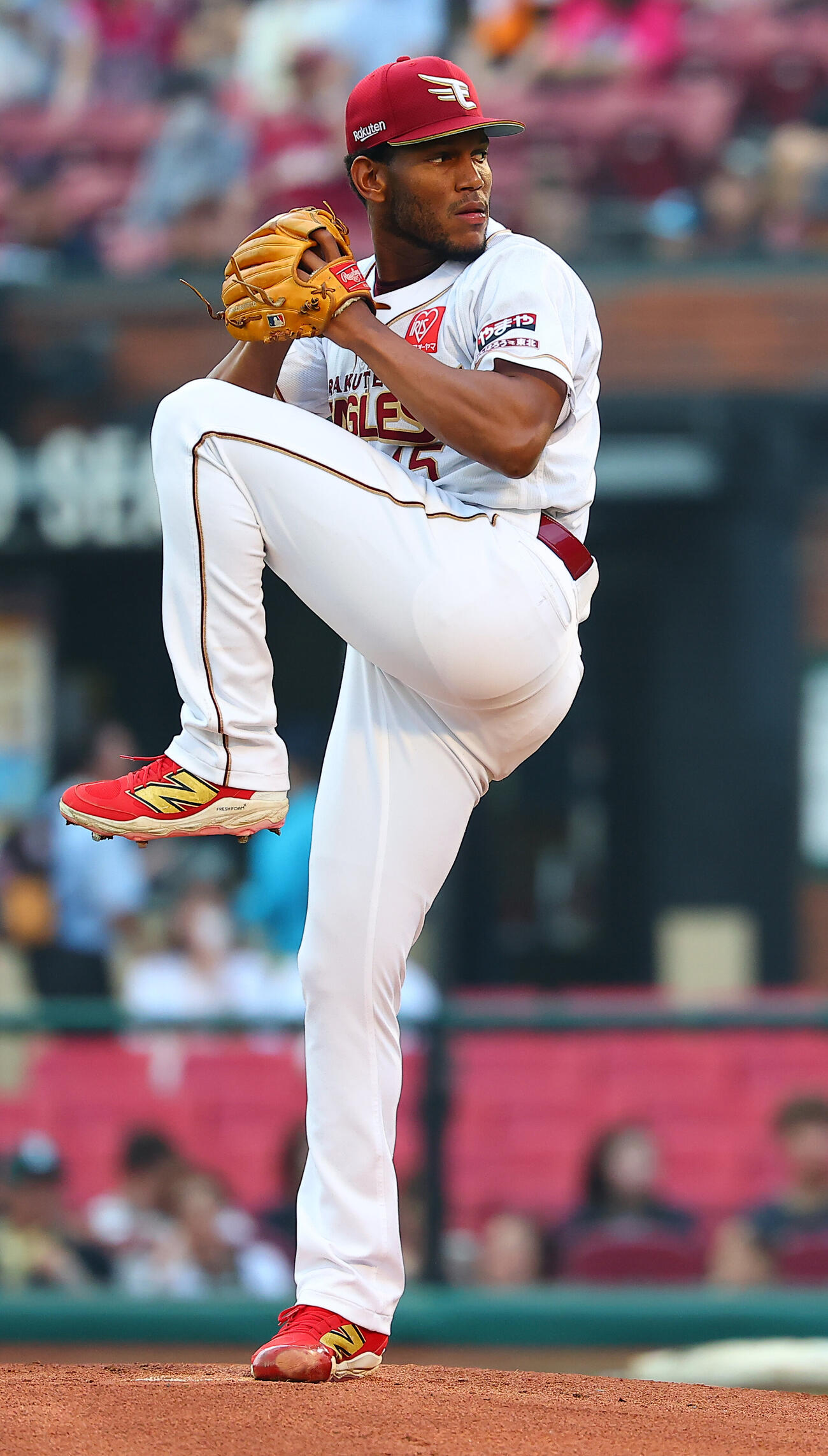楽天対オリックス　楽天先発のロアンシー・コントレラス（撮影・野上伸悟）