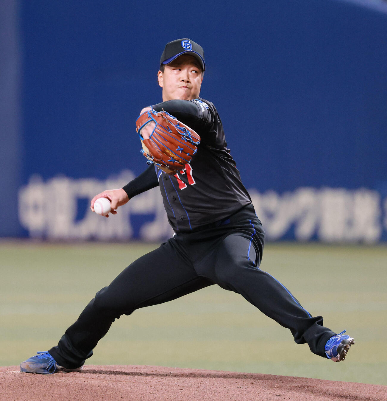中日対阪神　中日先発の柳裕也」（撮影・上山淳一）