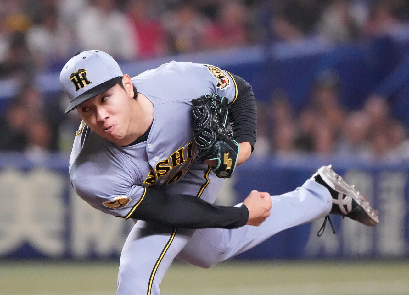 中日対阪神　7回裏、阪神3番手で登板する工藤泰成（撮影・森本幸一）