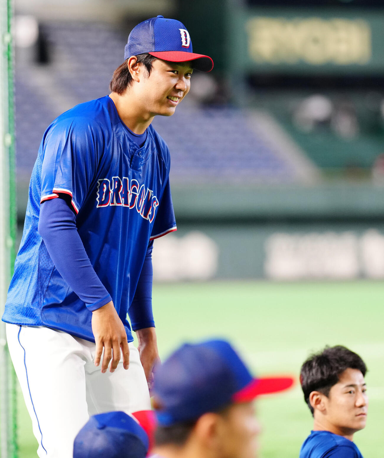 巨人対中日　合流した中日高橋宏斗（撮影・江口和貴）