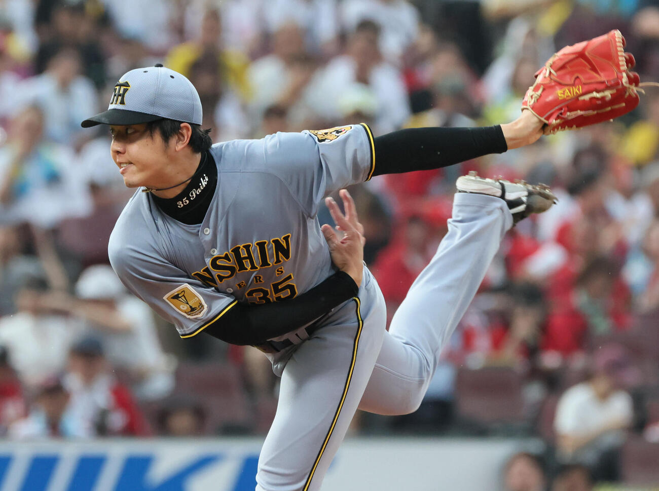 広島対阪神　阪神先発の才木浩人（撮影・加藤孝規）