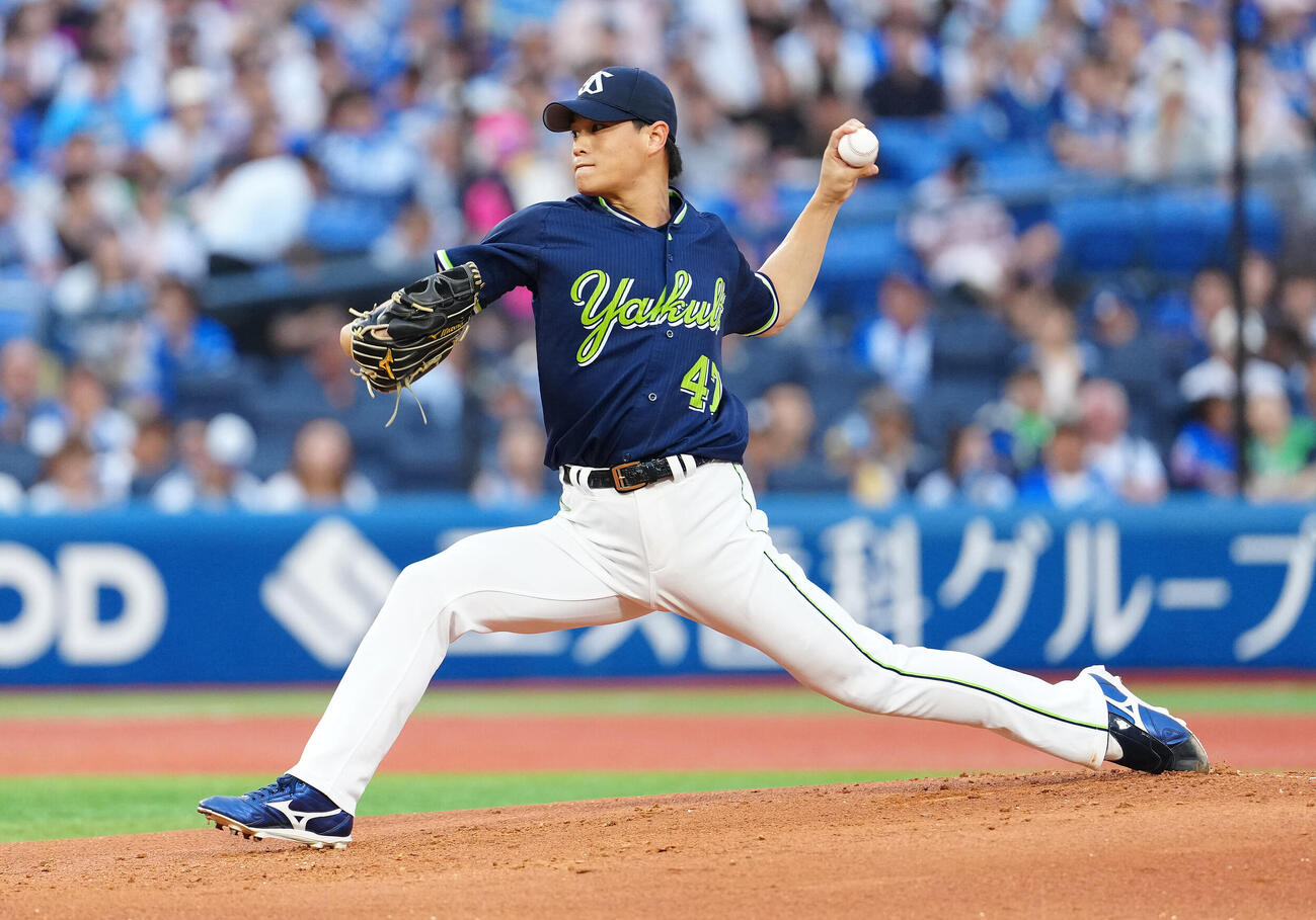 DeNA対ヤクルト　先発し力投するヤクルト高橋奎二（撮影・鈴木みどり）