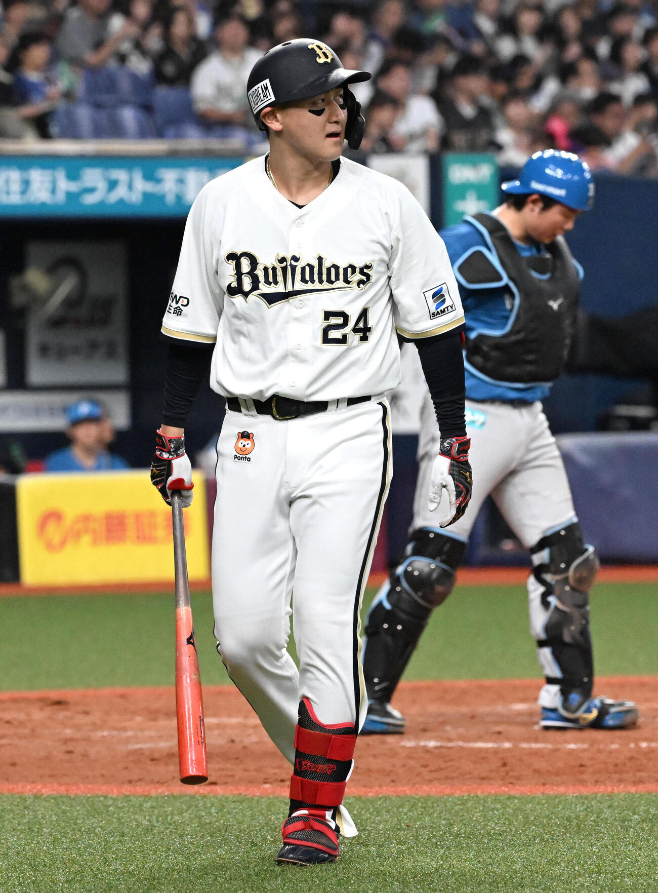 オリックス対日本ハム　4回裏オリックス無死、紅林弘太郎は見逃し三振に倒れる（撮影・石井愛子）