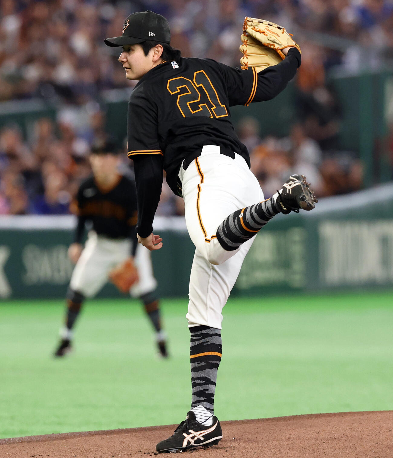 巨人対中日　巨人先発の竹丸和幸（撮影・浅見桂子）