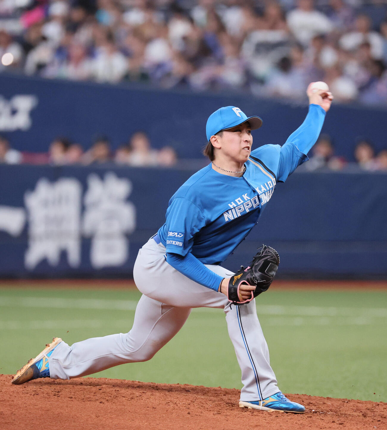 オリックス対日本ハム　日本ハム先発の細野晴希は7回を無失点に抑える（撮影・宮崎幸一）