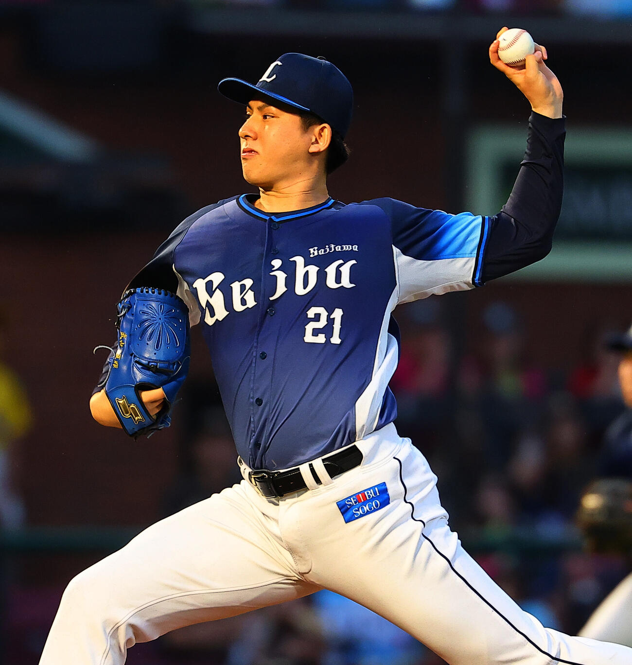 楽天対西武　西武先発の武内夏暉（撮影・野上伸悟）