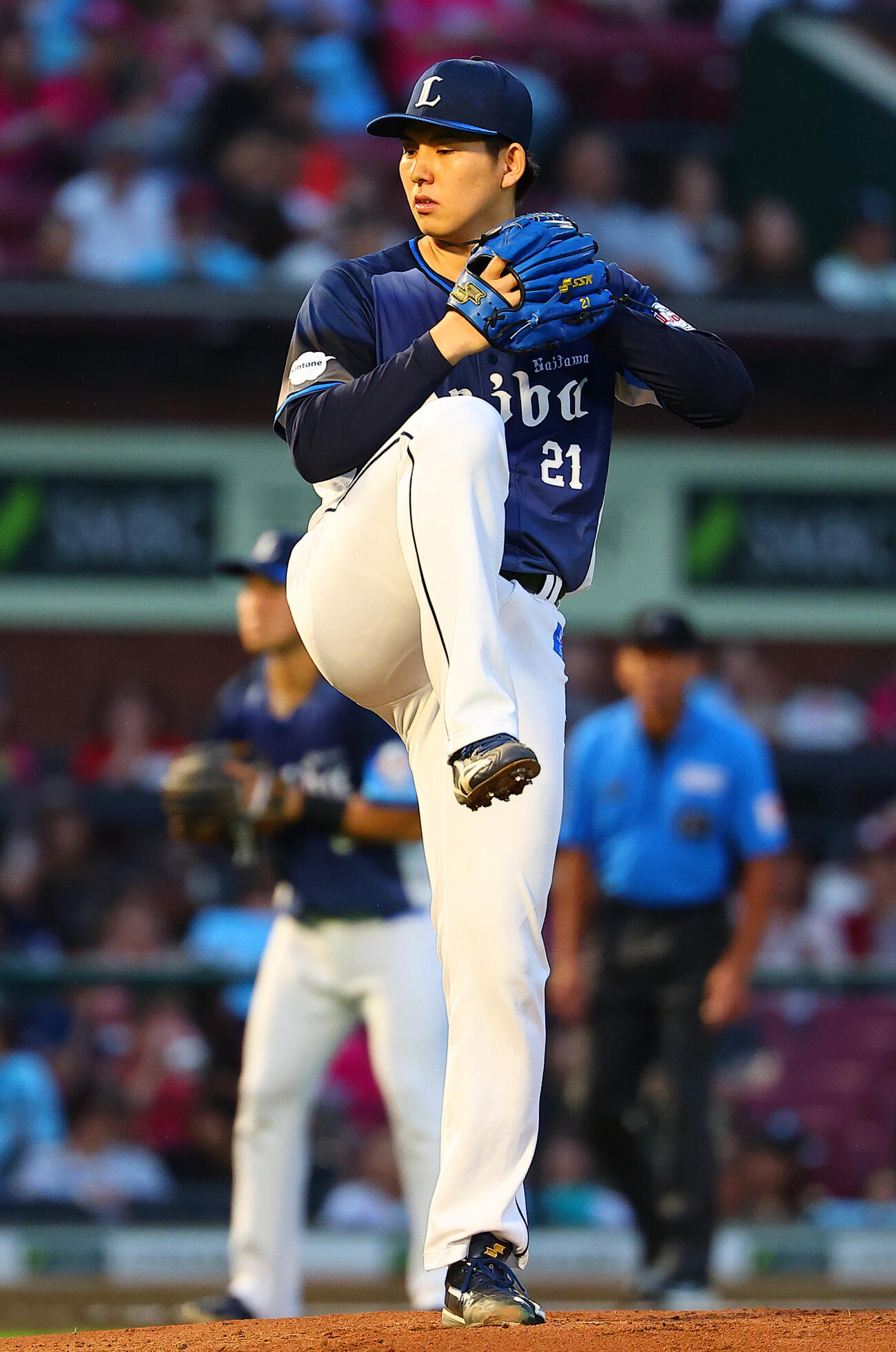 楽天対西武　西武先発の武内夏暉（撮影・野上伸悟）