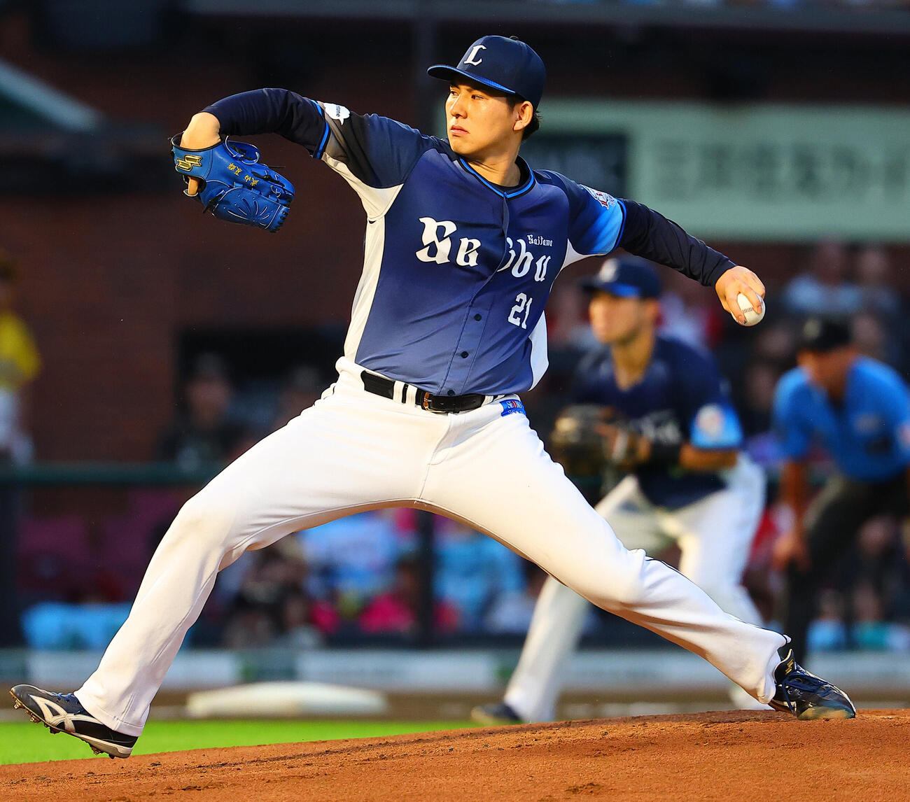 楽天対西武　西武先発の武内夏暉（撮影・野上伸悟）