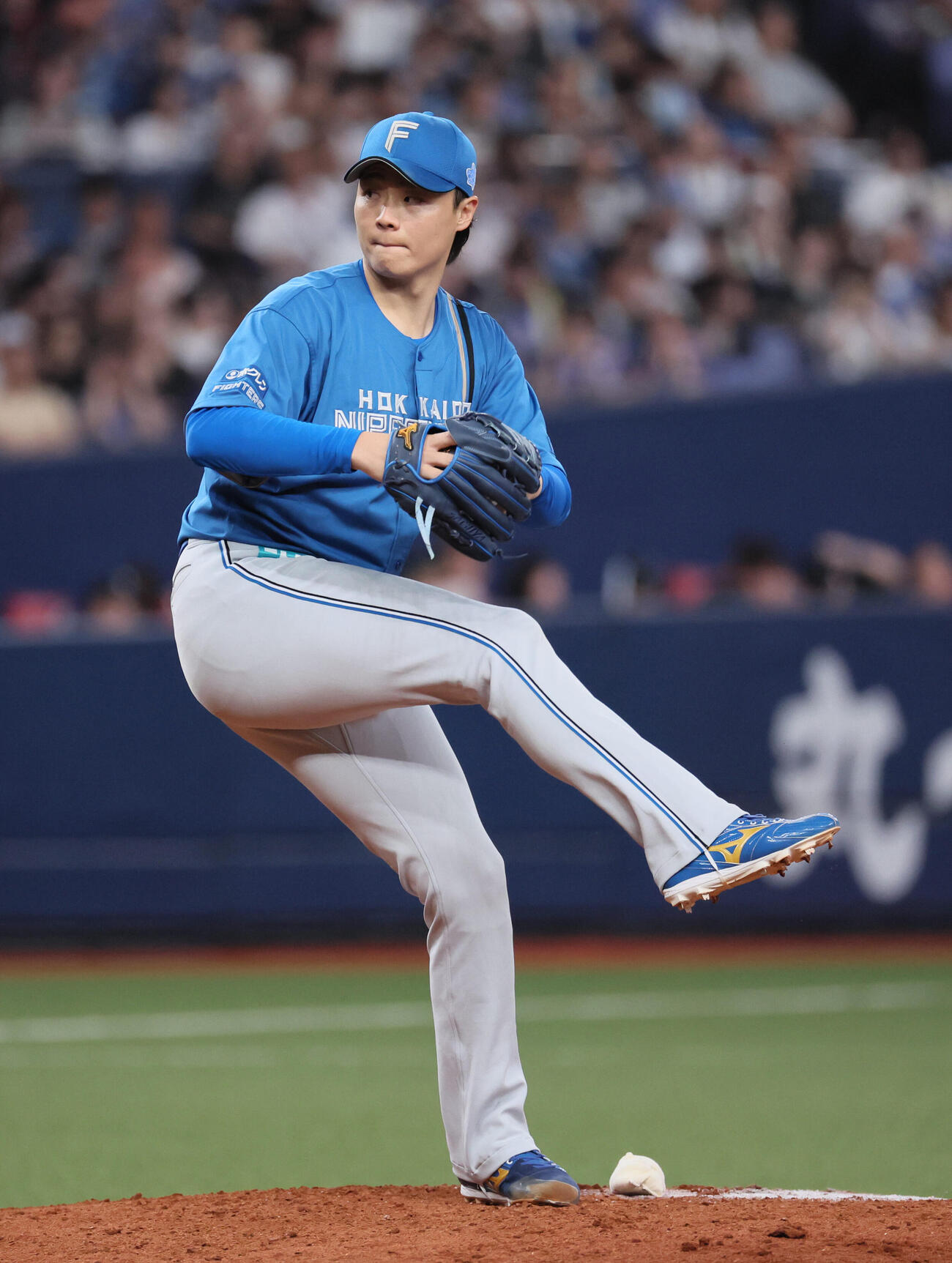 オリックス対日本ハム日本ハム先発の山崎福也（撮影・宮崎幸一）