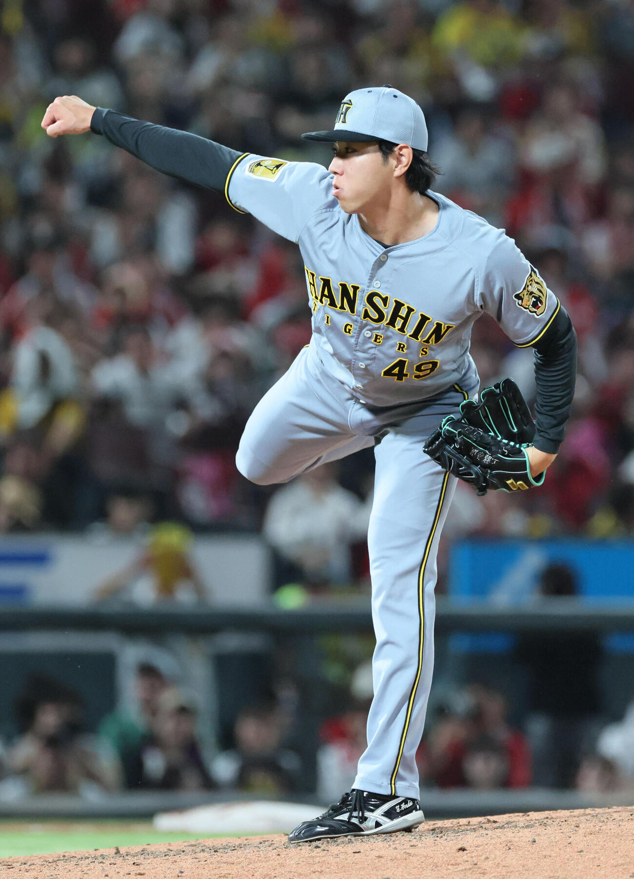 広島杯阪神　7回裏広島、阪神2番手の工藤泰成（撮影・加藤孝規）