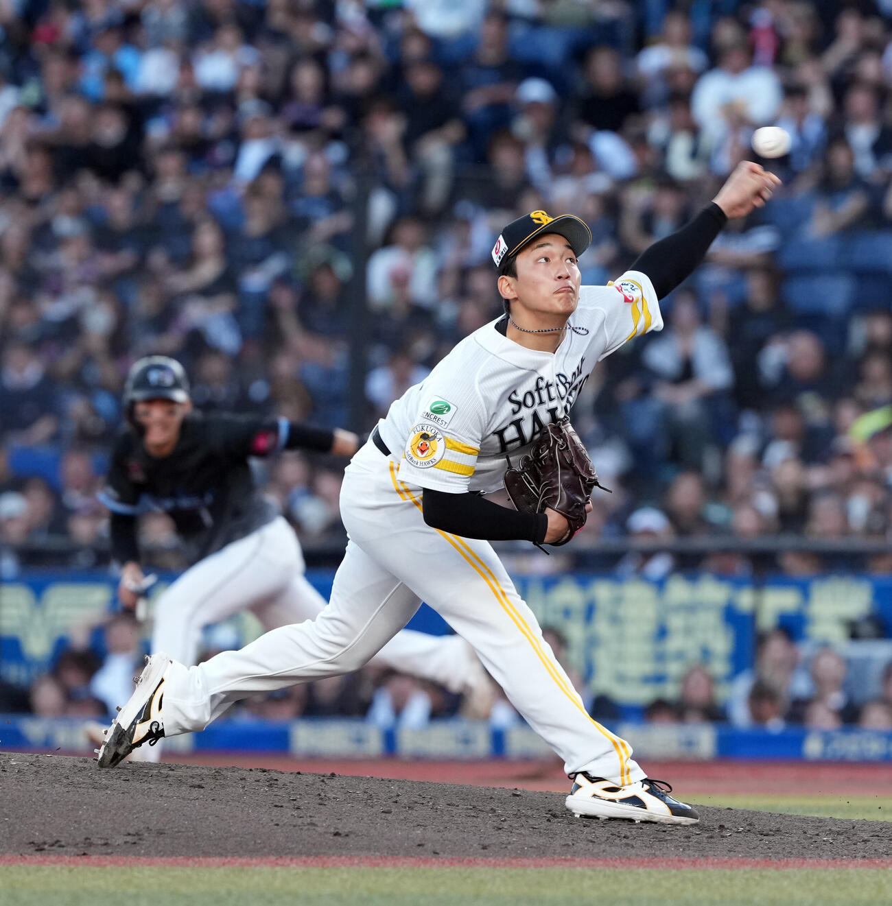 ロッテ対ソフトバンク　ソフトバンクの先発前田悠伍（撮影・たえ見朱実）