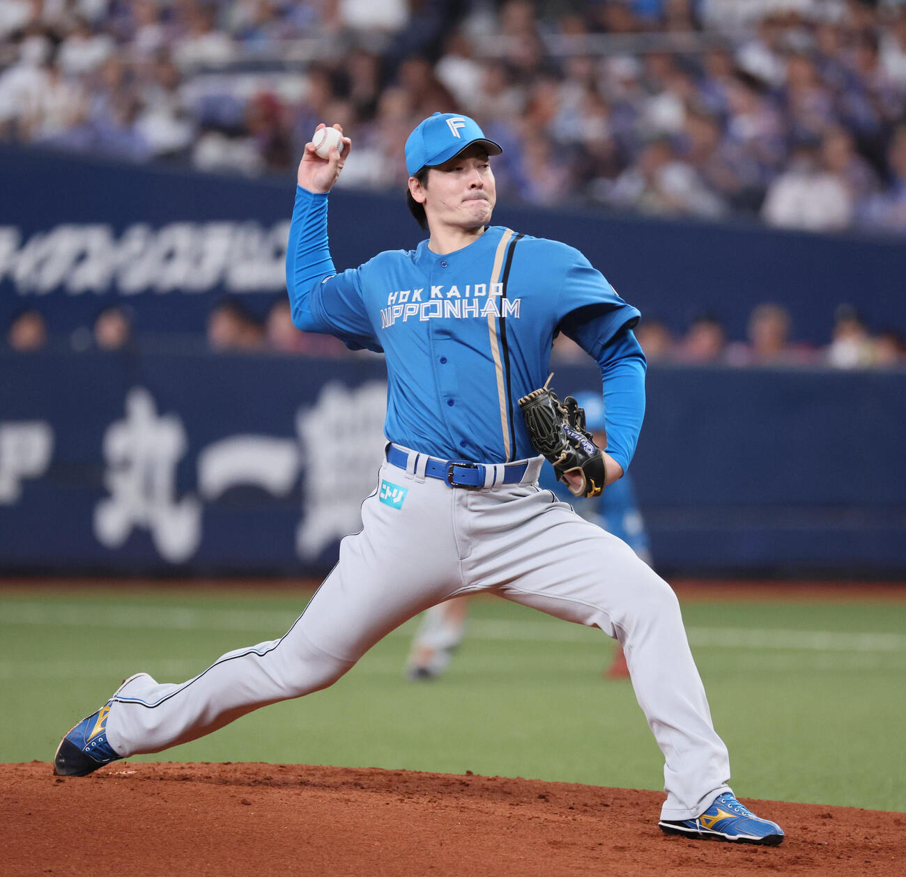 オリックス対日本ハム　日本ハム先発の有原航平（撮影・宮崎幸一）