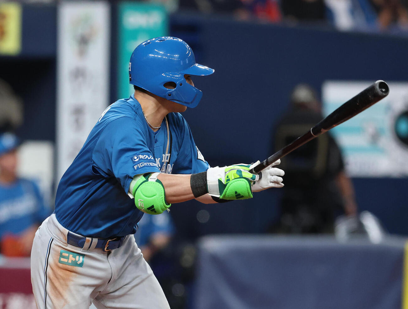オリックス対日本ハム　3回表日本ハム1死、清宮幸太郎は中前打を放つ（撮影・白石智彦）