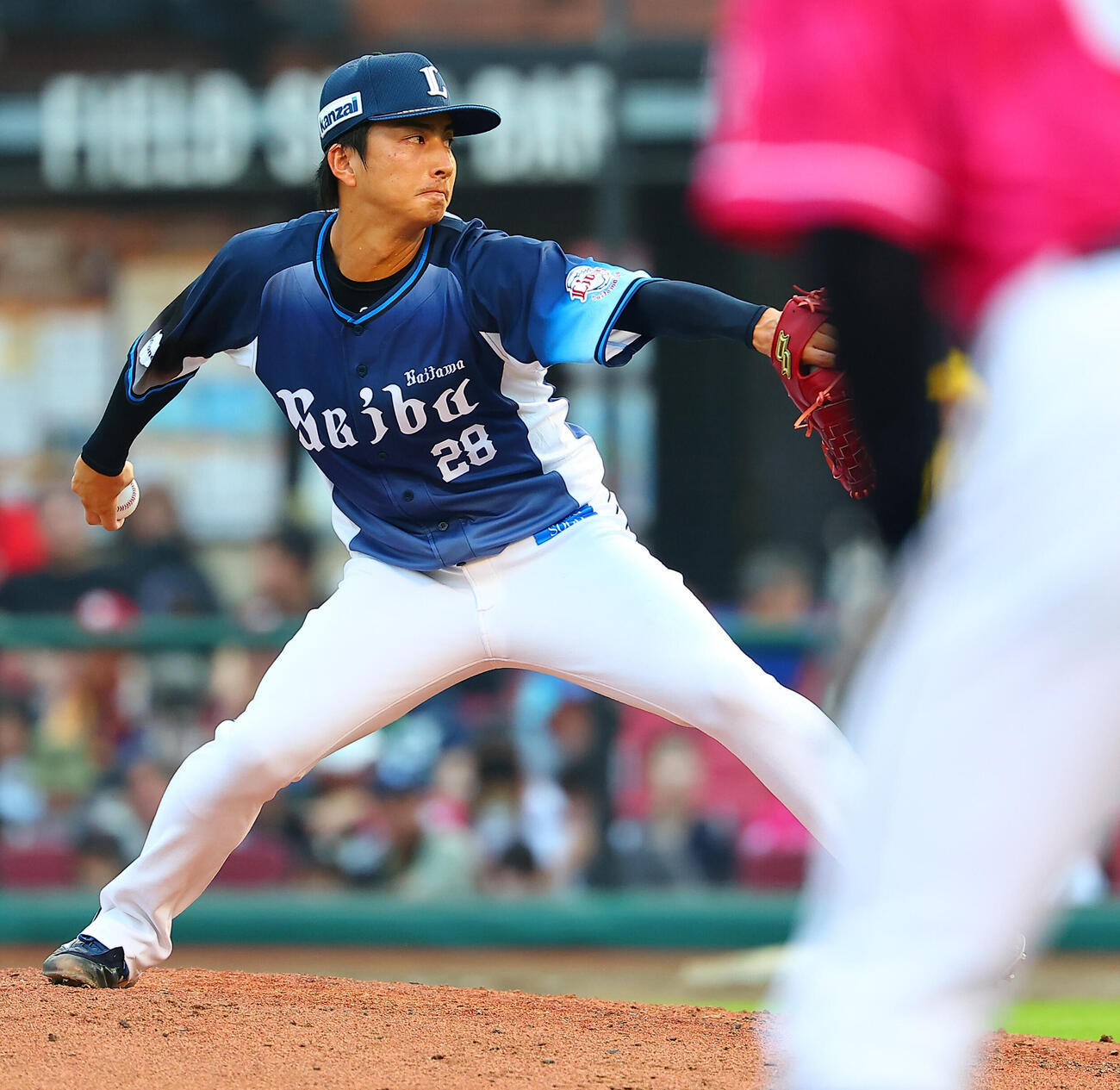 楽天対西武　西武4番手の森脇亮介（撮影・野上伸悟）