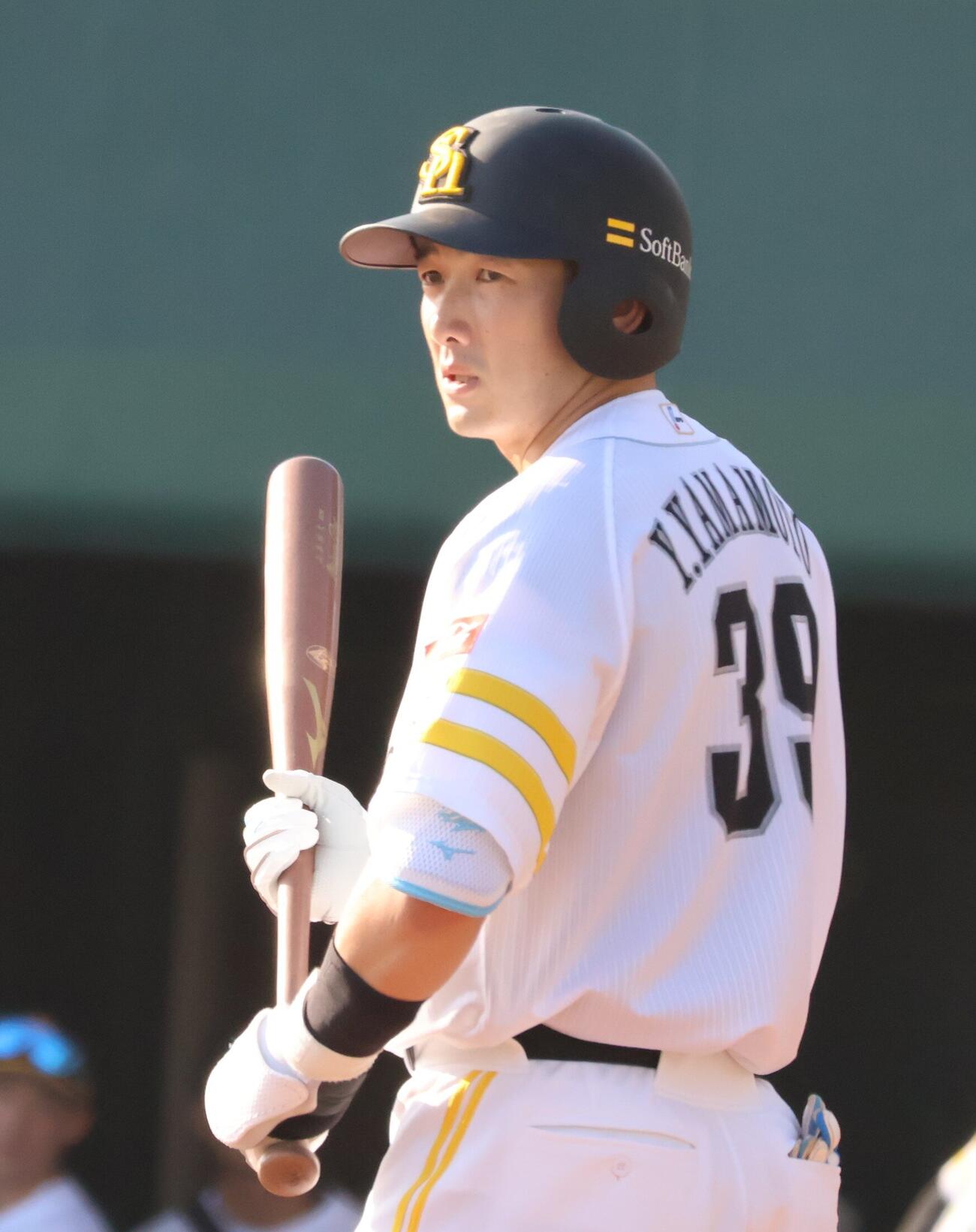 19日の2軍広島戦二出場したソフトバンク山本祐大