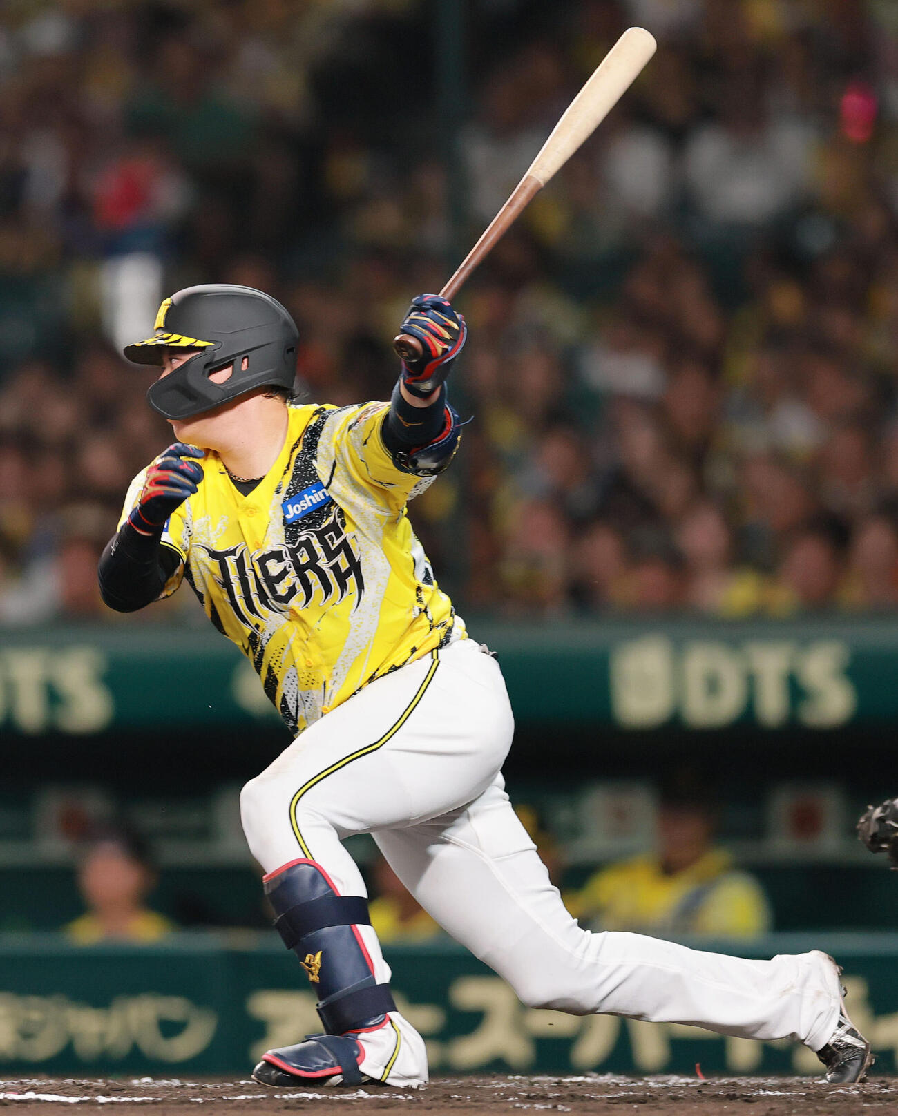 阪神対DeNA 6回裏阪神2死、大山悠輔は安打を放つ（撮影・上山淳一）