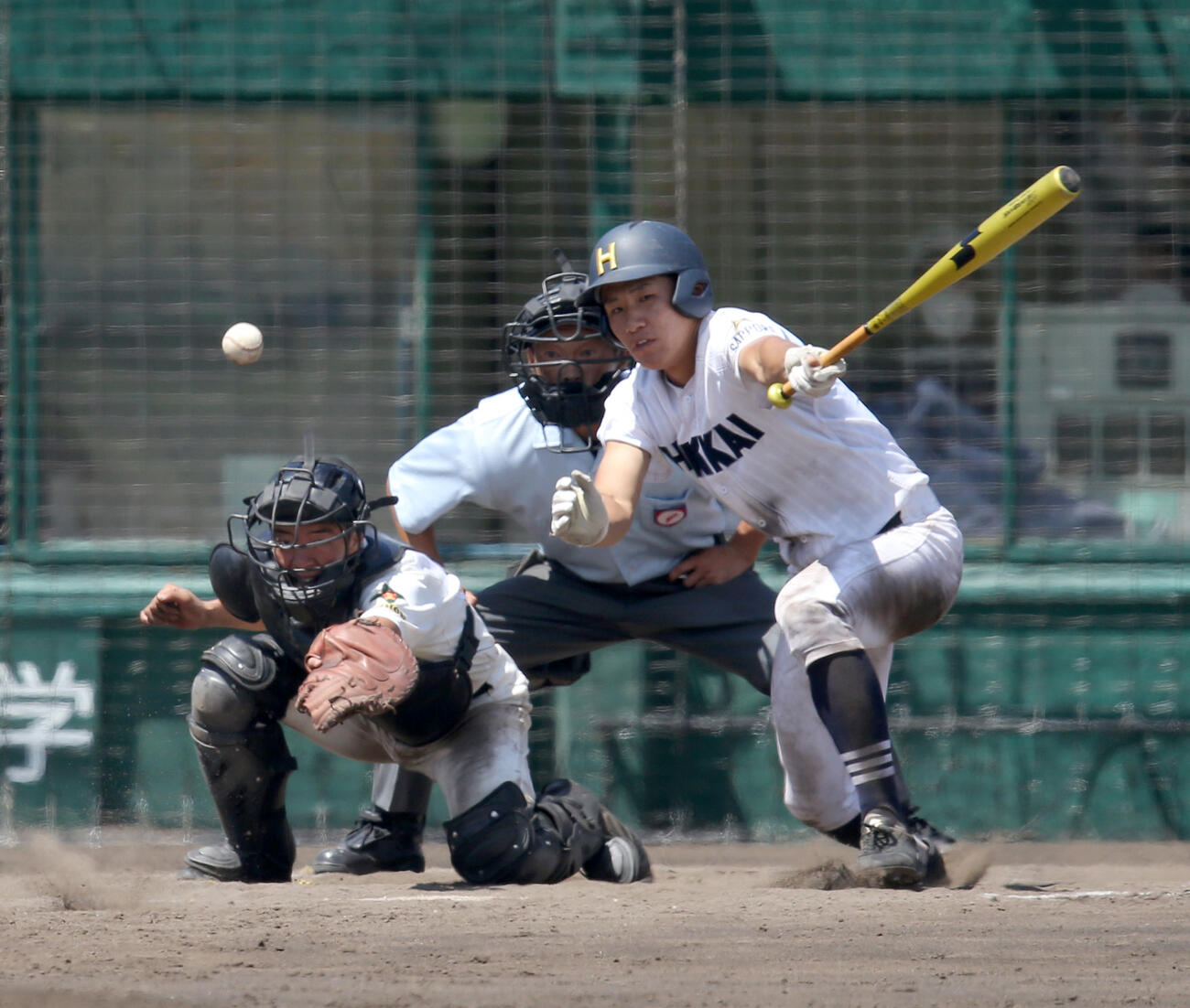 北海高校時代の宮下朝陽（2021年7月27日撮影）
