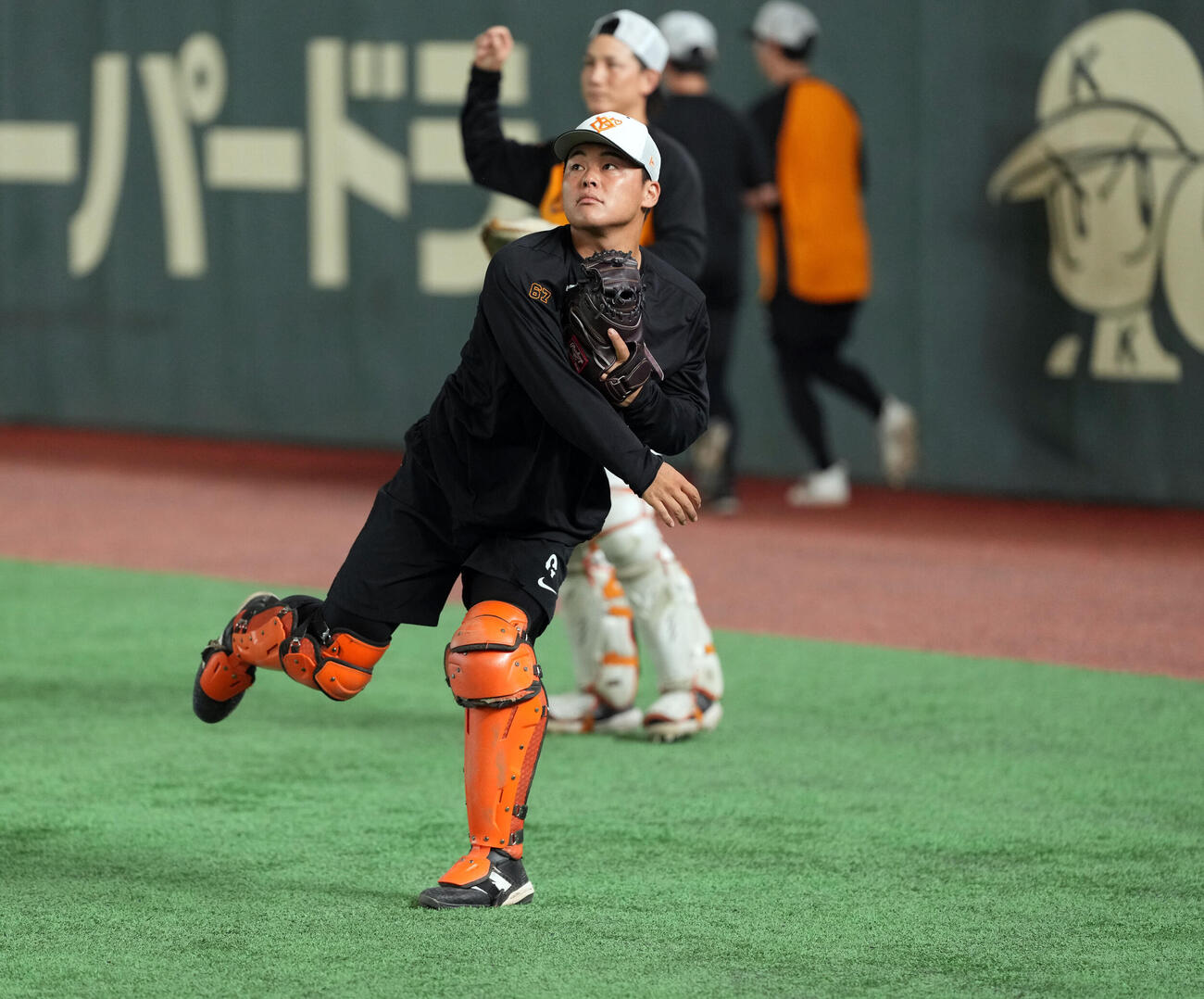 1軍に合流した巨人山瀬慎之助（撮影・たえ見朱実）