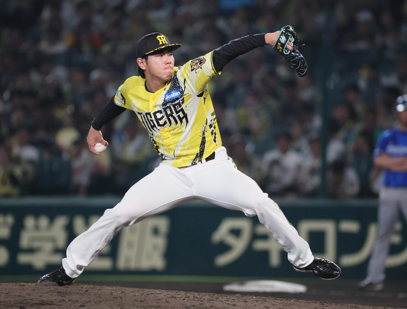 阪神対DeNA　阪神2番手の工藤泰成（撮影・宮崎幸一）