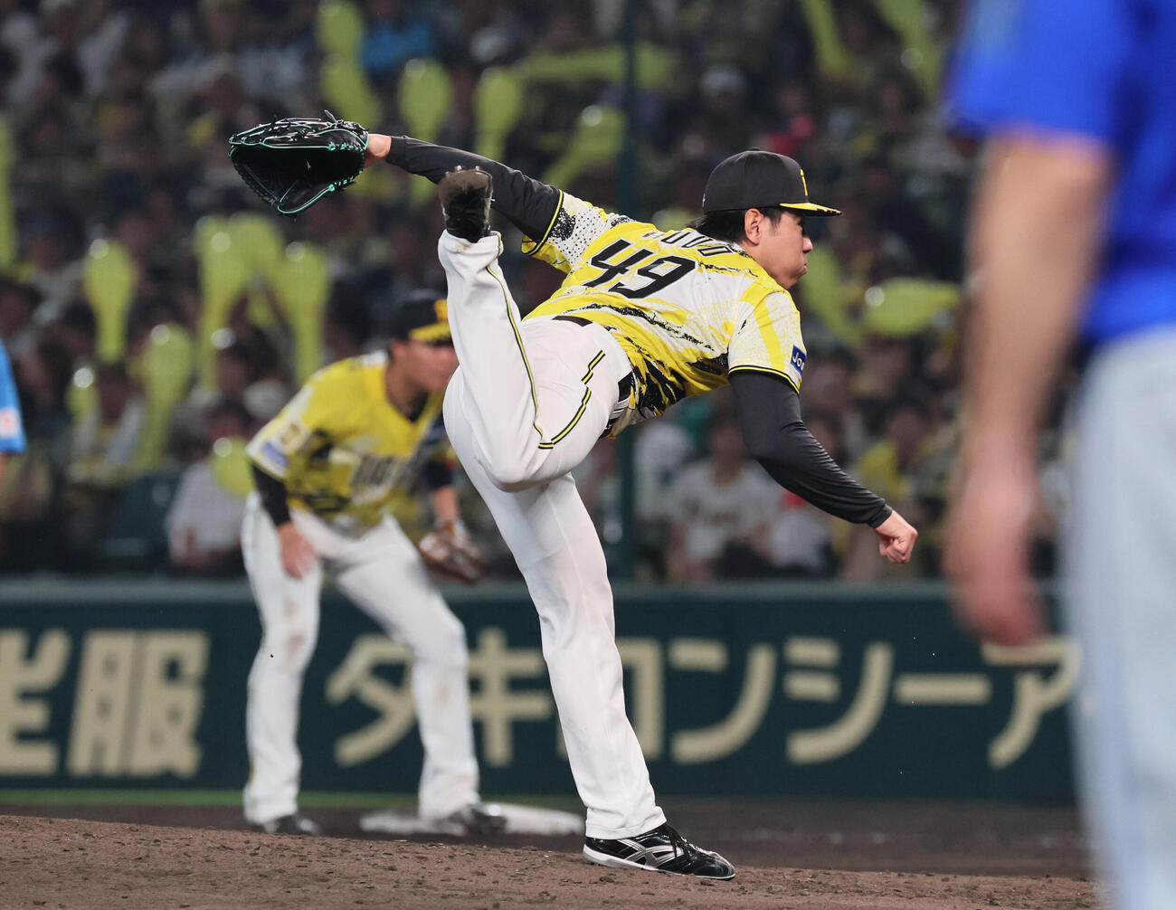 阪神対DeNA　阪神2番手の工藤泰成（撮影・宮崎幸一）