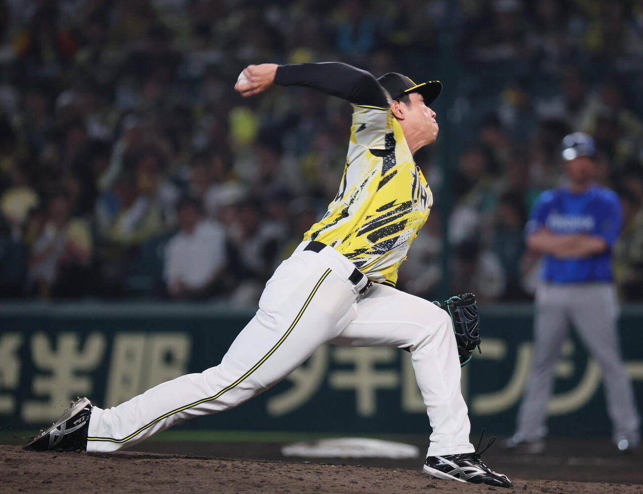 阪神対DeNA　阪神2番手の工藤泰成（撮影・宮崎幸一）